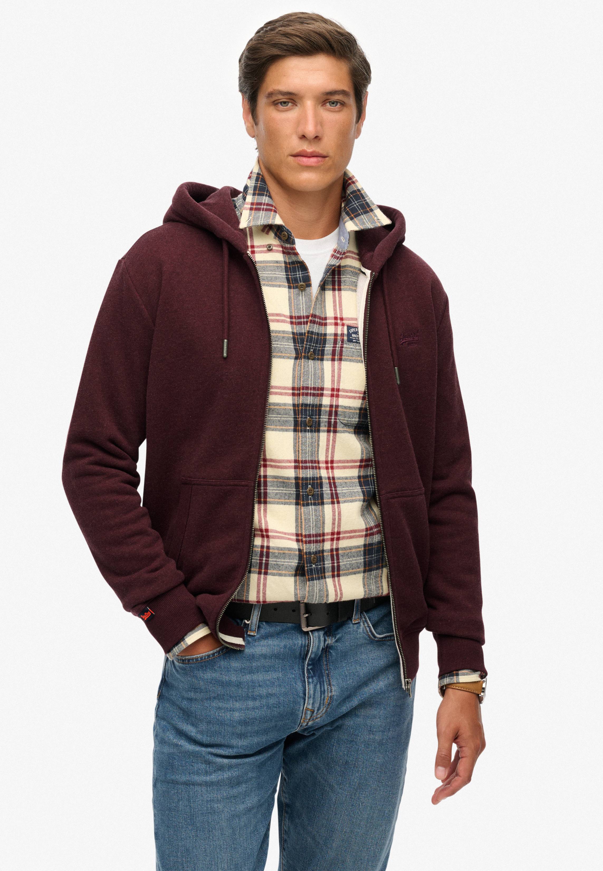 ESSENTIAL LOGO ZIP HOODIE HB