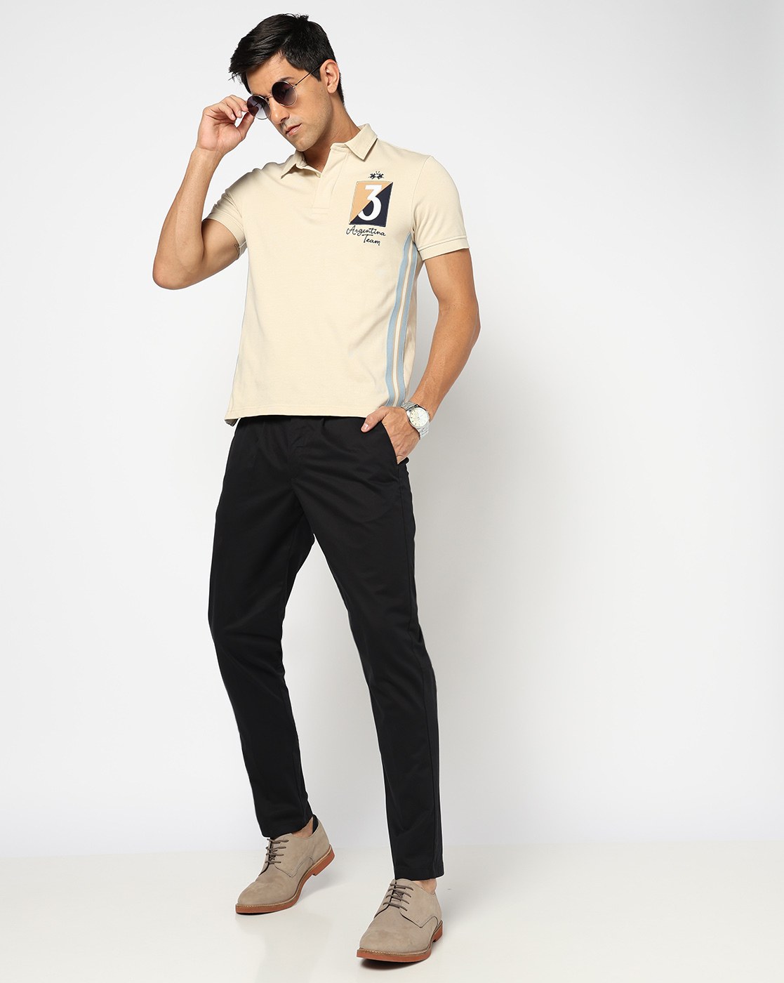 Cotton Solid Slim Fit Satin Black Trouser with Stretch