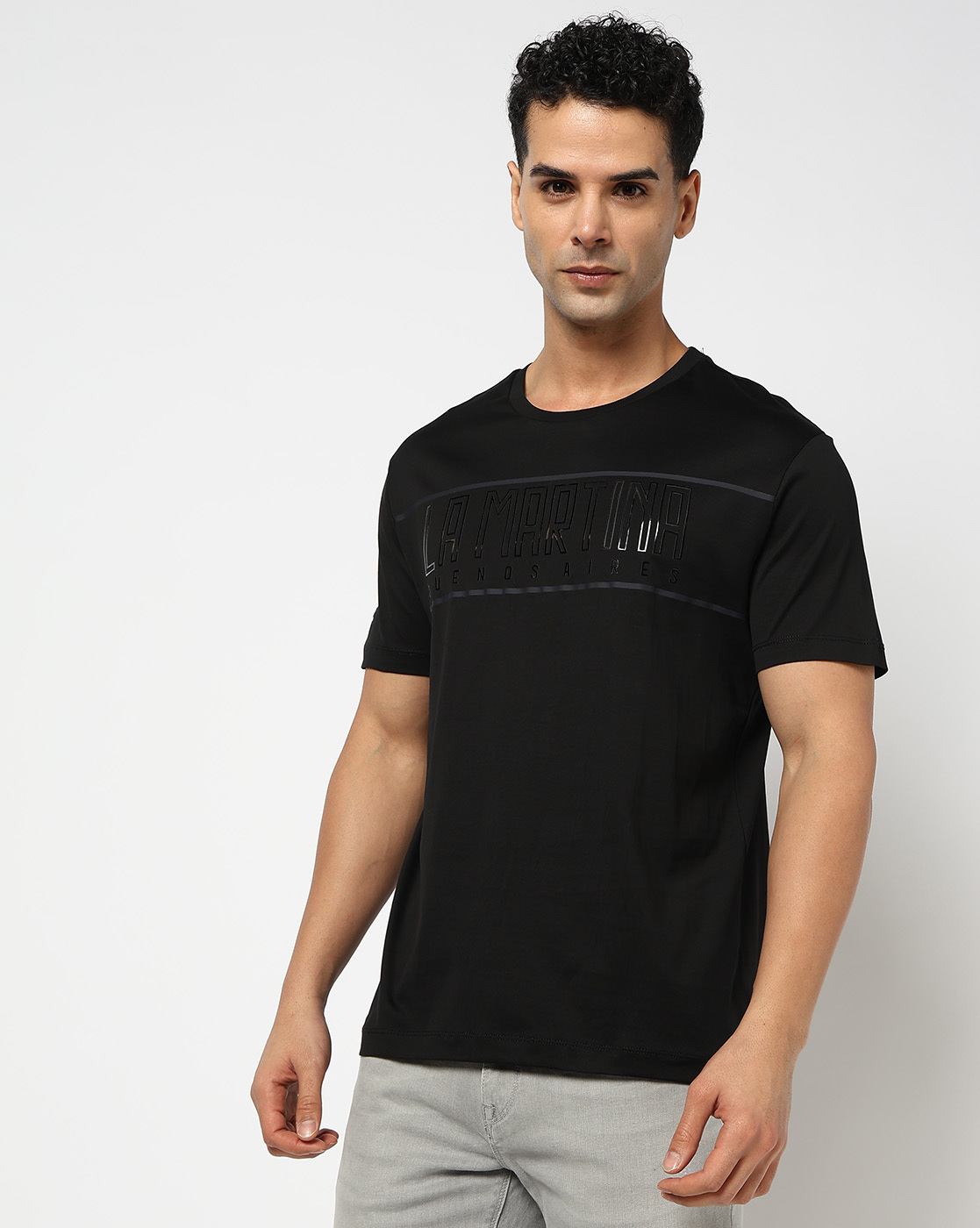 Cotton Mercerised Slim Fit Crew Neck Tshirt