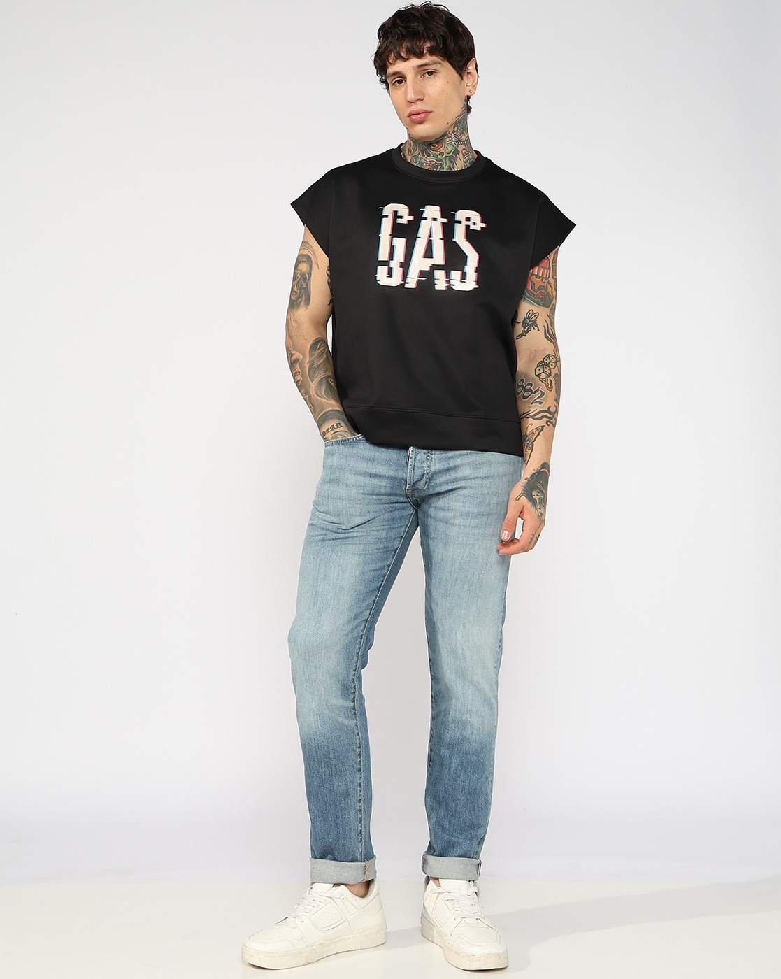 GAS | Mid Rise Slim Fit Denim With Faded Finish