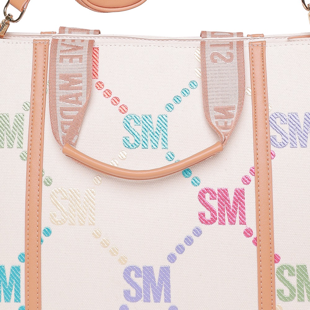 Bsantam Canvas Cream-Multi Tote