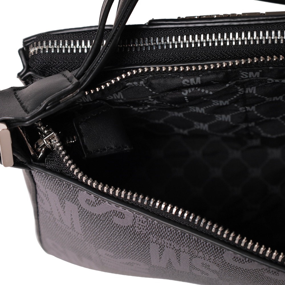Btessi Black-Multi Crossbody