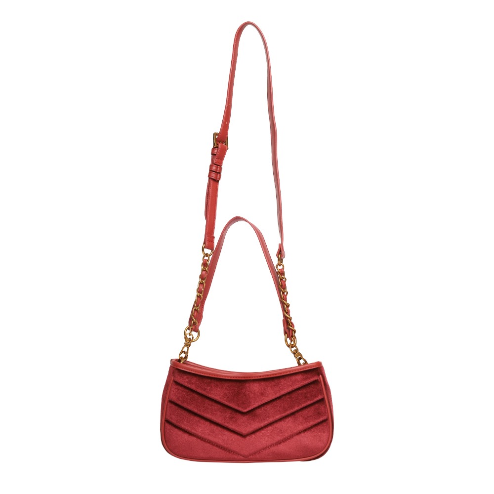 Bzoia Velvet Rust Crossbody