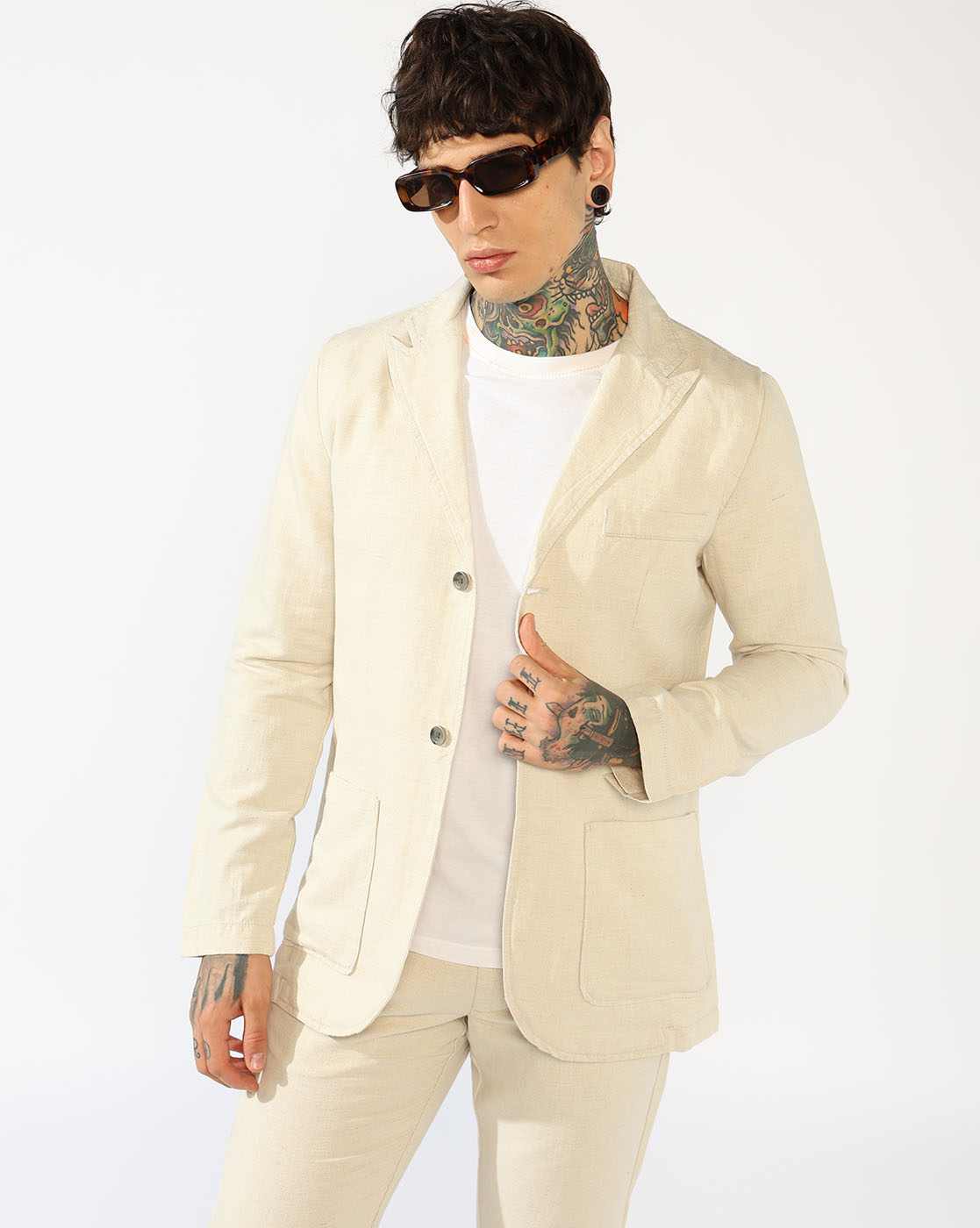 GAS | Men's Patch Pocket Notch lapel Blazer