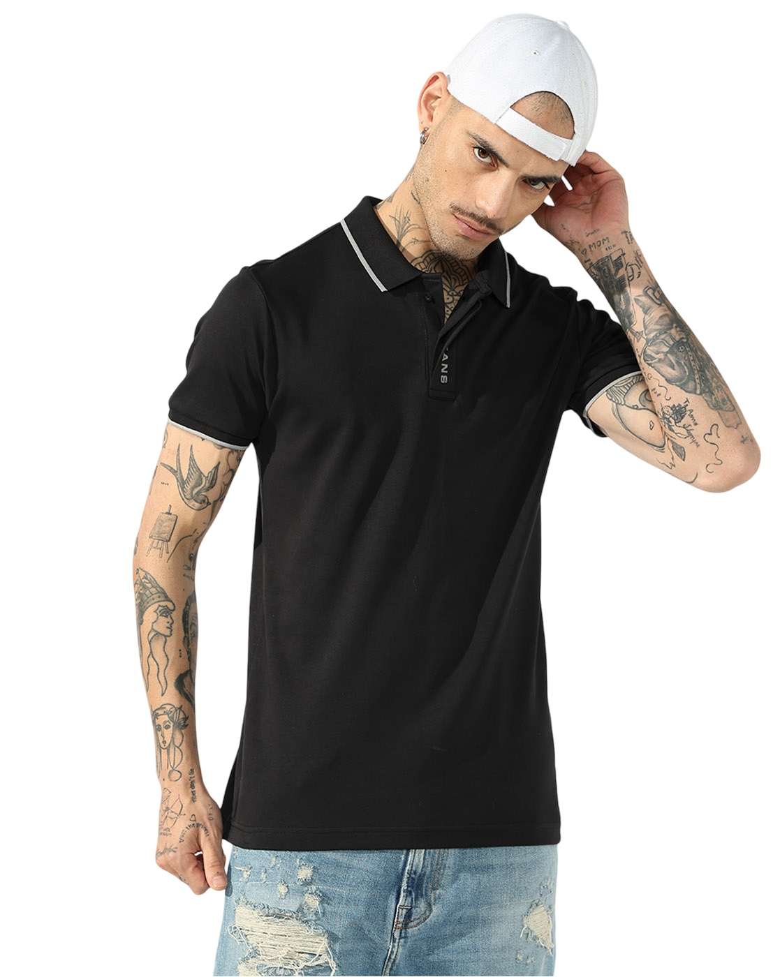 GAS | Ralph Fluid Text Regular Fit Polo