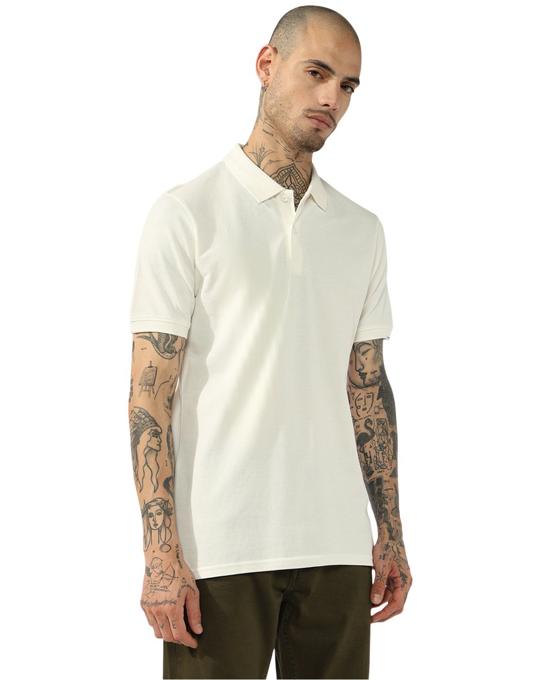 GAS | Cotton Pique Regular Fit Polo Tshirt With Flag Label On The Sleeve