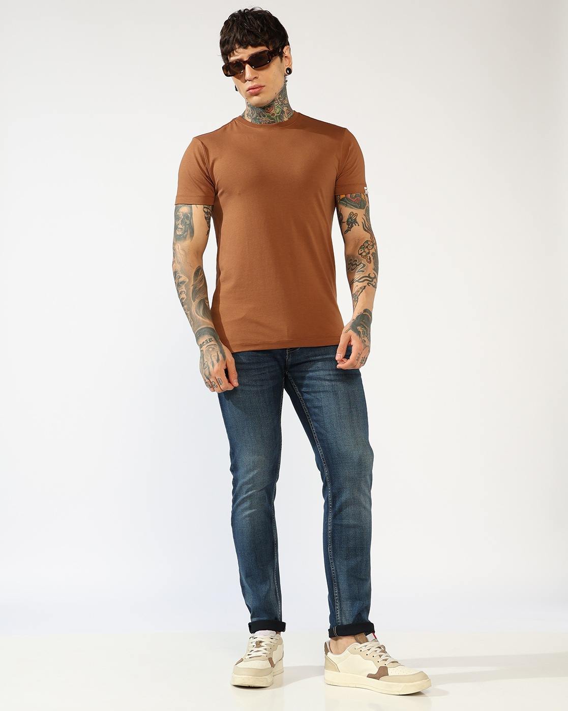 GAS | Mid-Rise Dark Wash Blue Skinny Fit Jeans