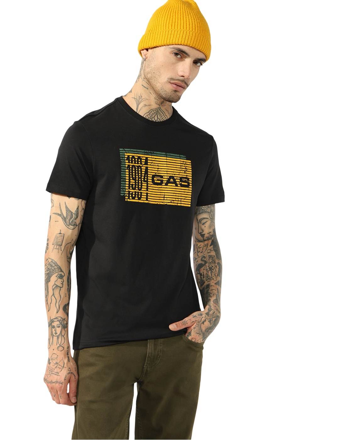 GAS | Cotton Spandex Graphic Regular Fit Tee