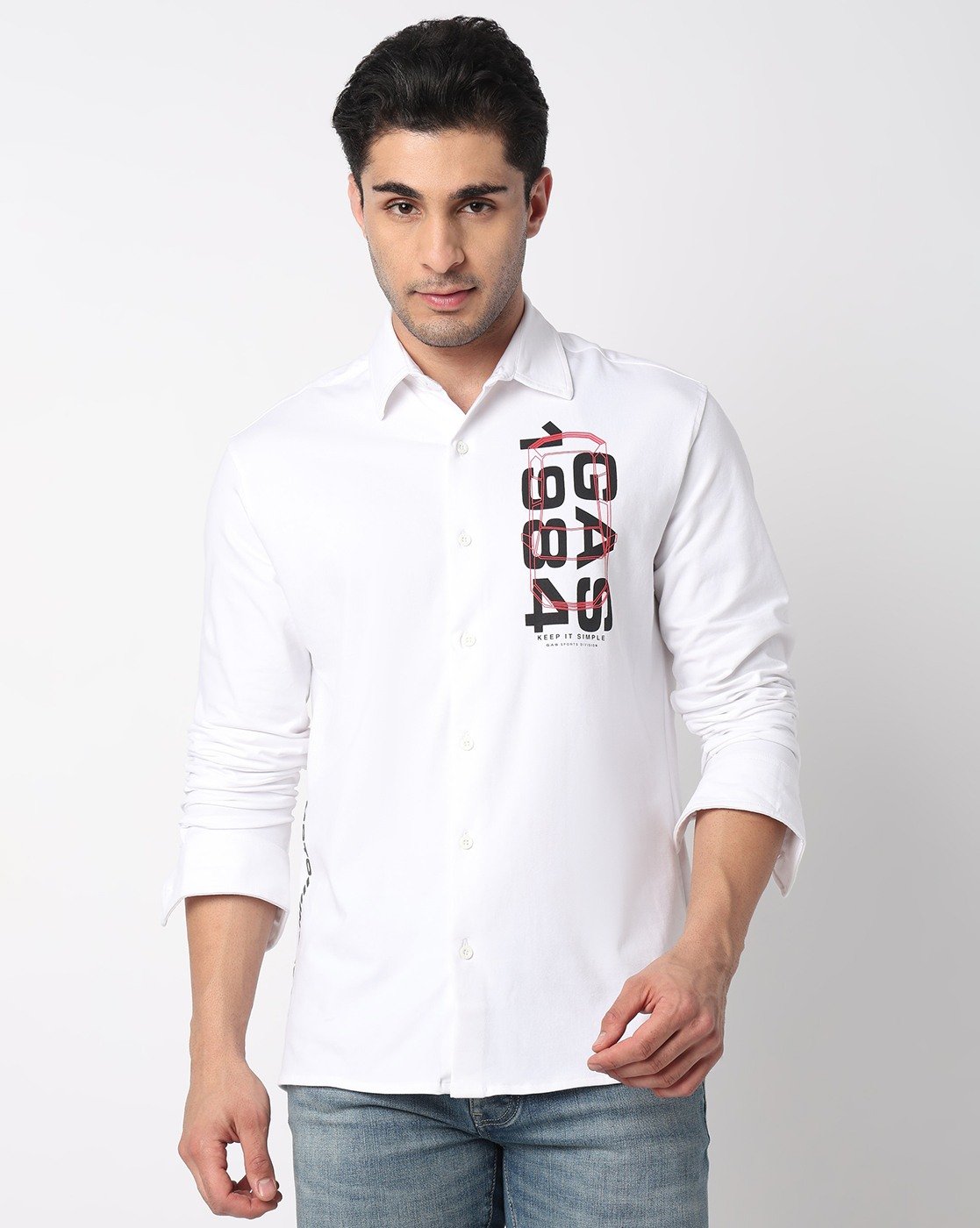 GAS | Moto 1984 Print Regular Fit Shirt