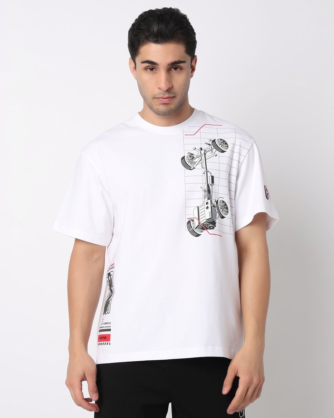 GAS | Moto Graphic Comfort Fit Crewneck T-Shirt