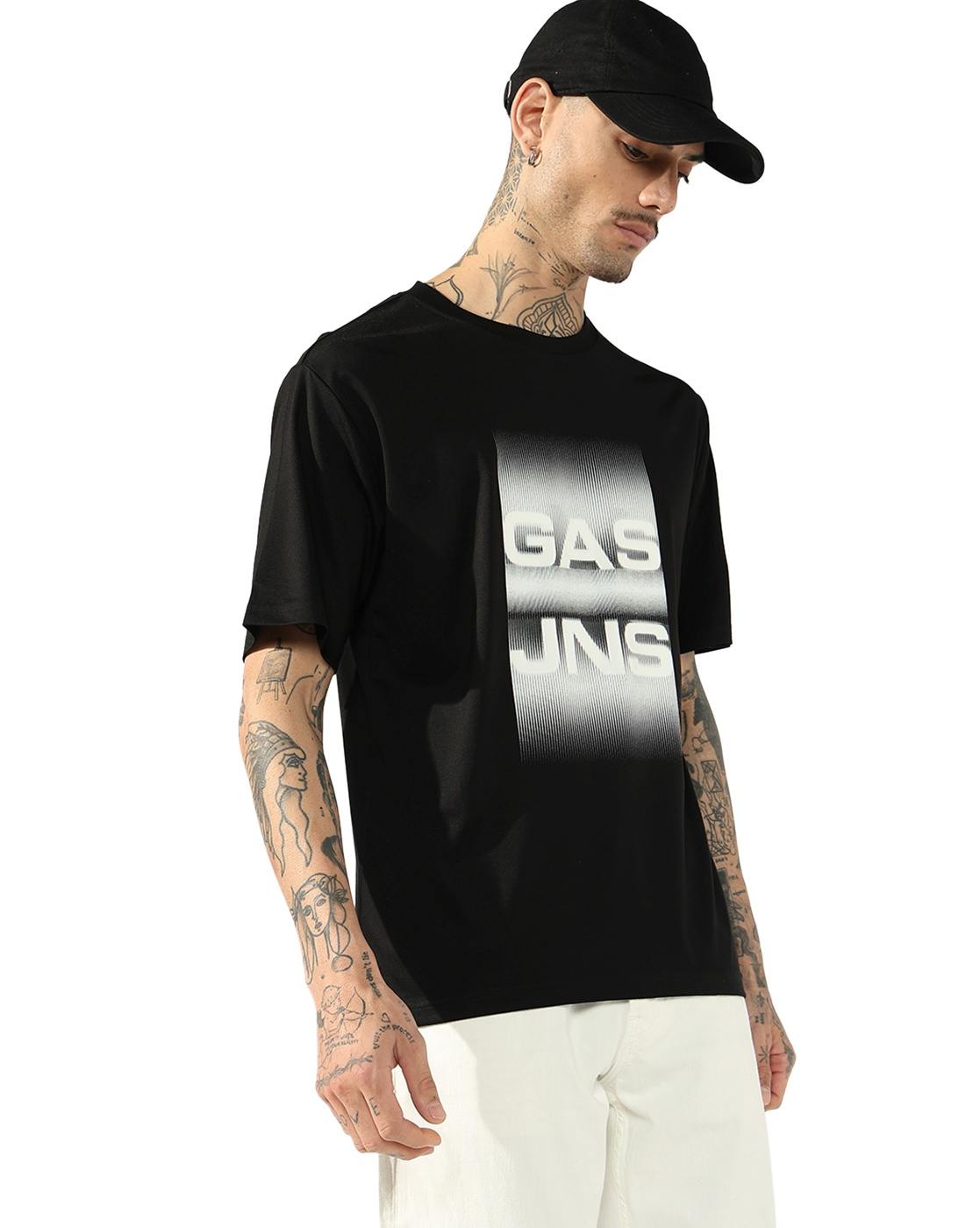 GAS | Boxy Fit Graphic Print Round neck T-Shirt