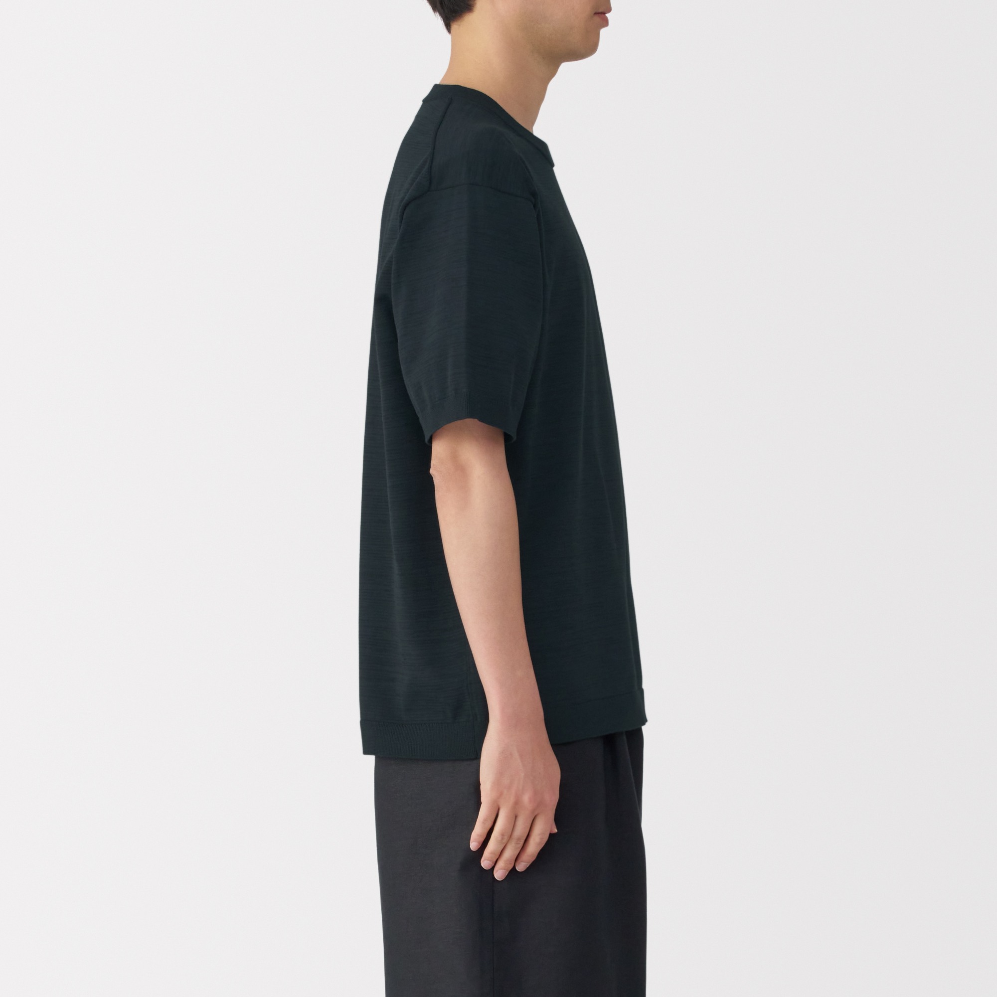 M's Quick dry crew neck S/S knitted T-Shirt