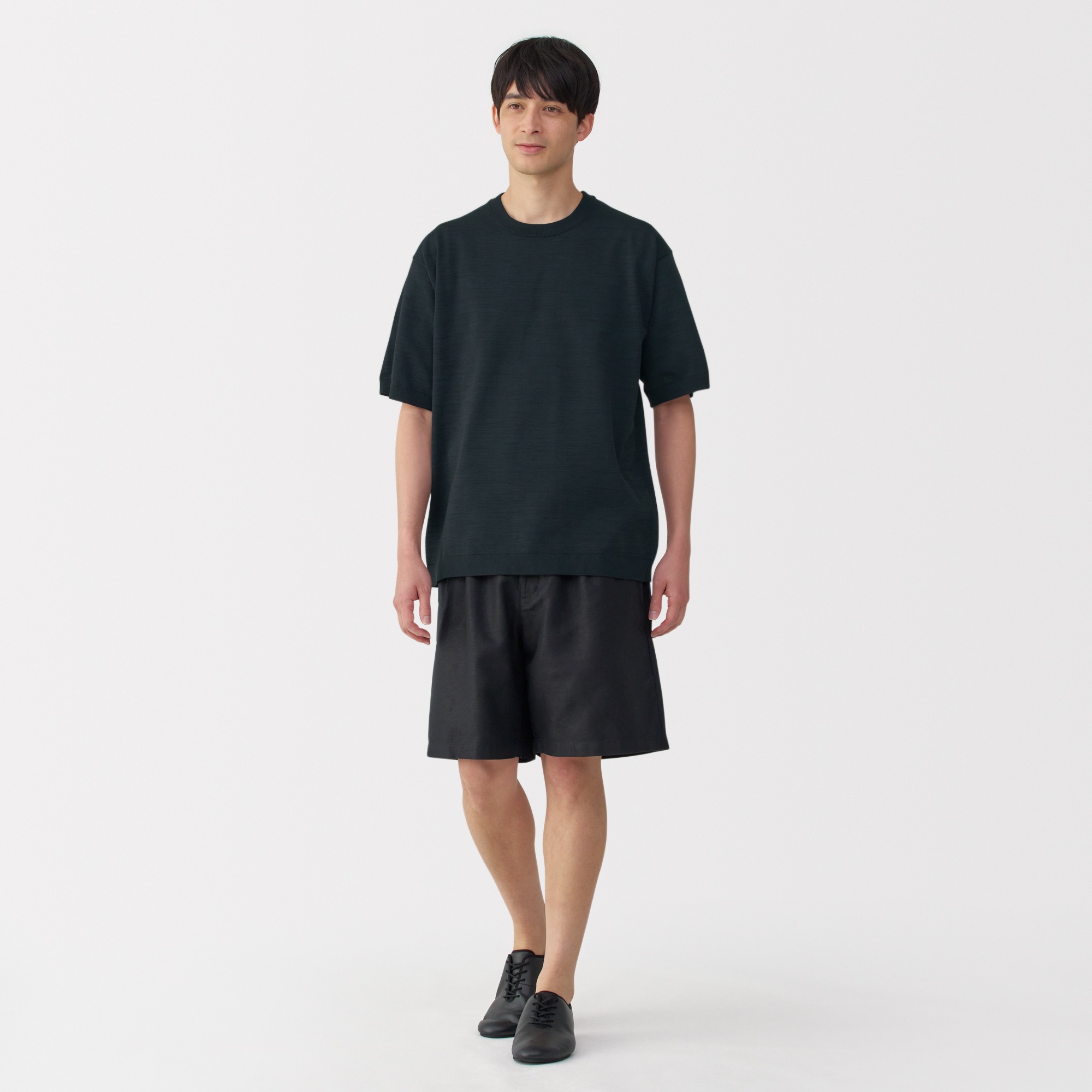 M's Quick dry crew neck S/S knitted T-Shirt