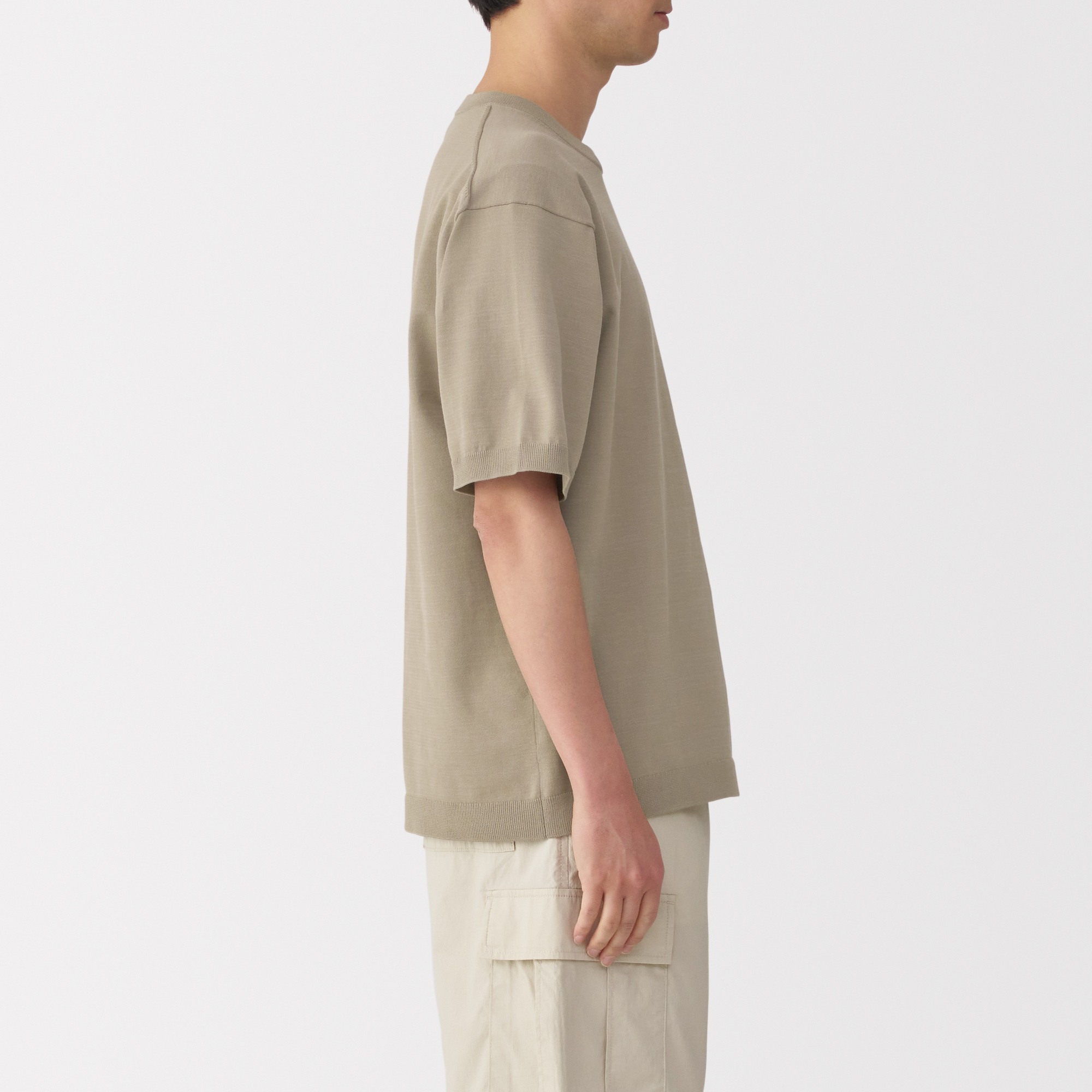 M's Quick dry crew neck S/S knitted T-Shirt