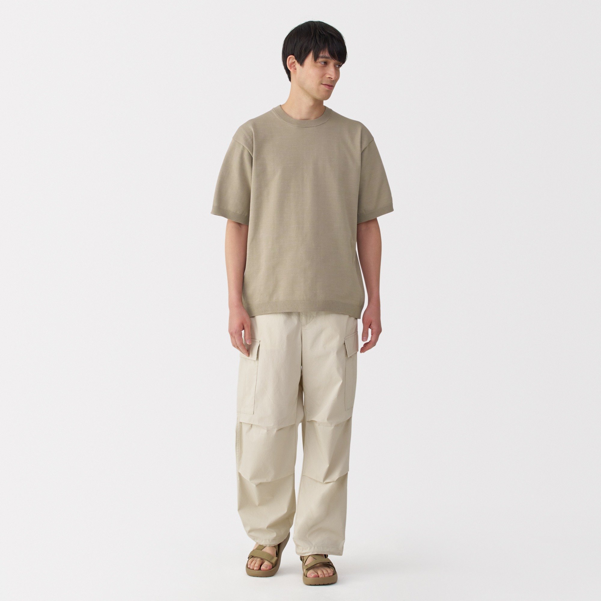 M's Quick dry crew neck S/S knitted T-Shirt