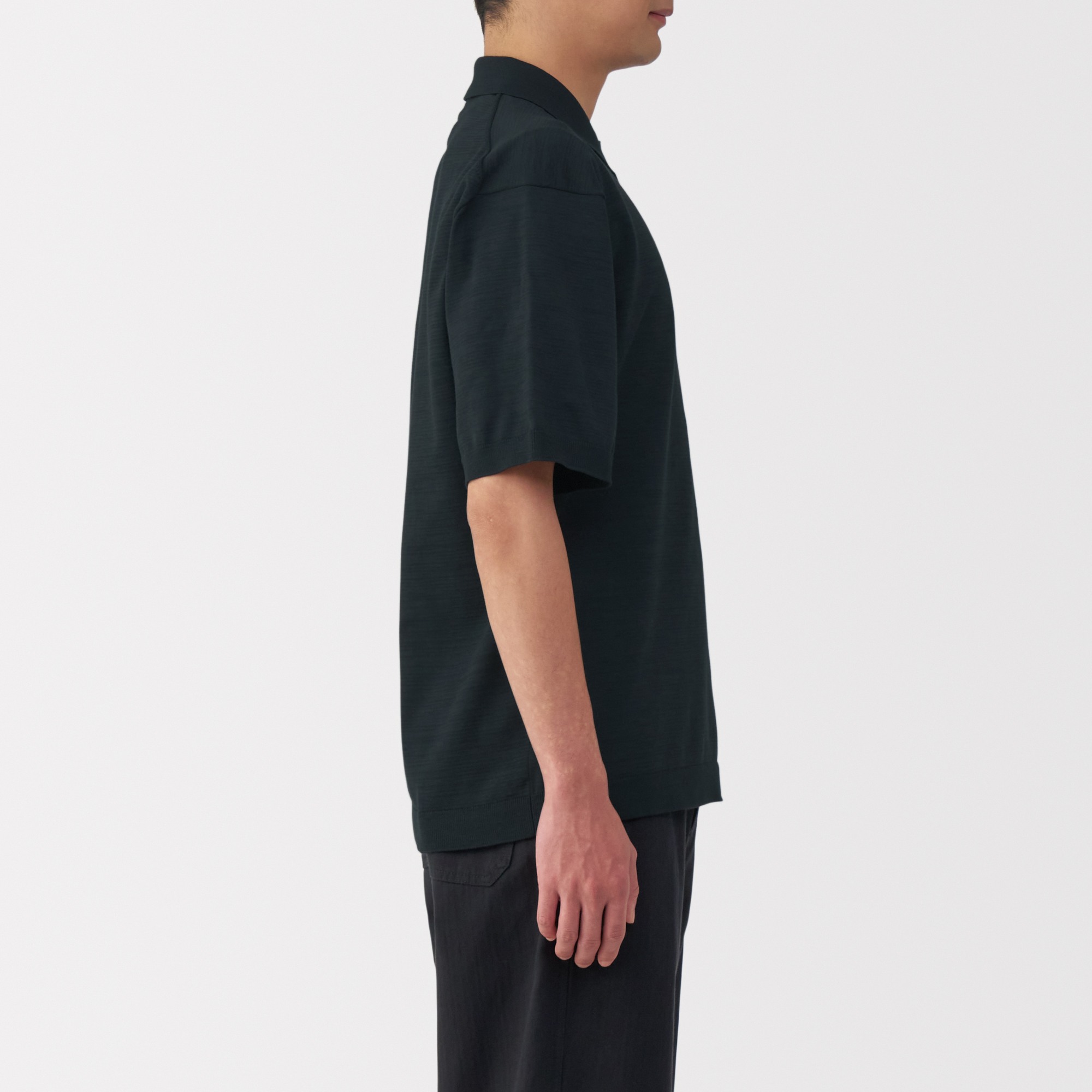 M's Quick dry S/S knitted polo shirt