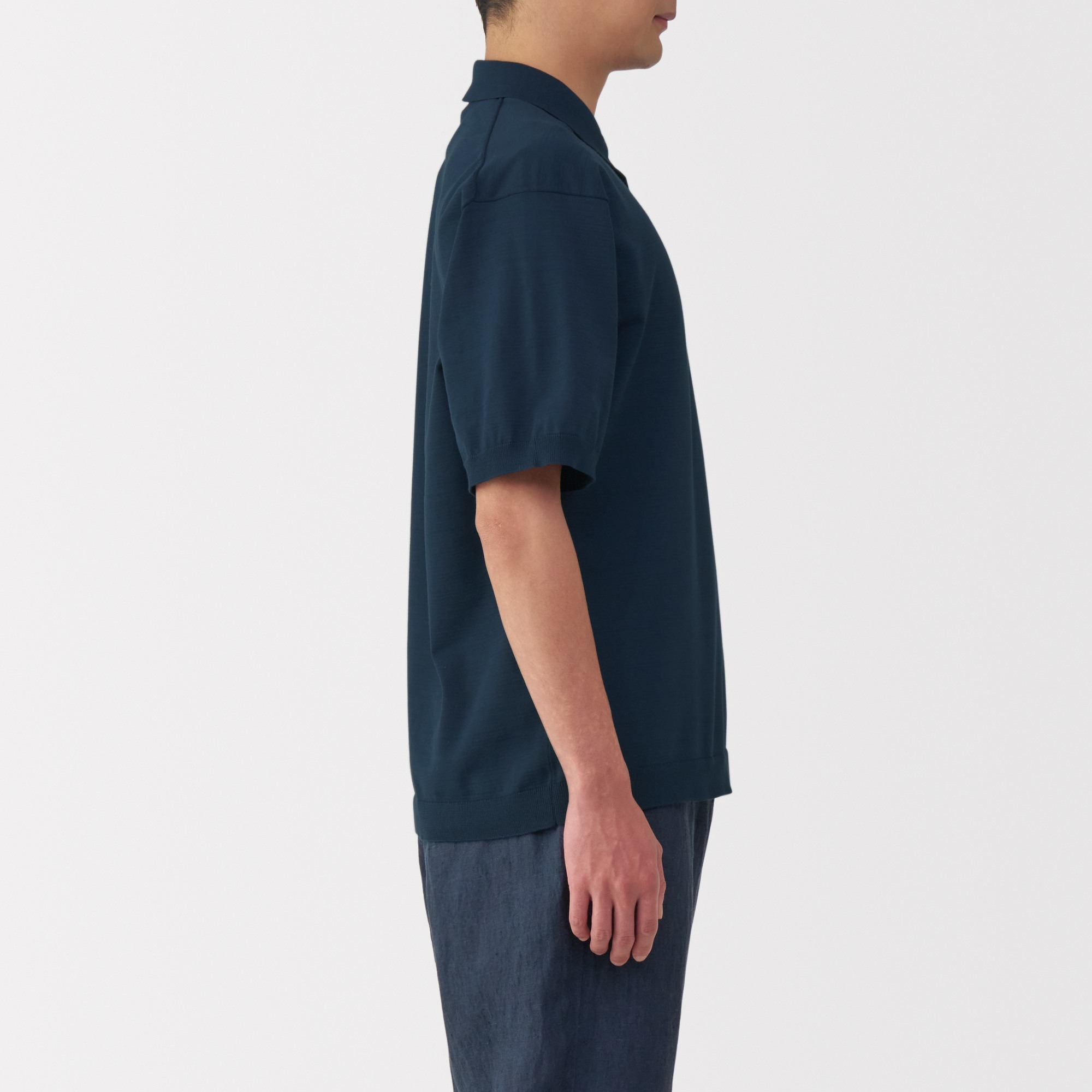 M's Quick dry S/S knitted polo shirt
