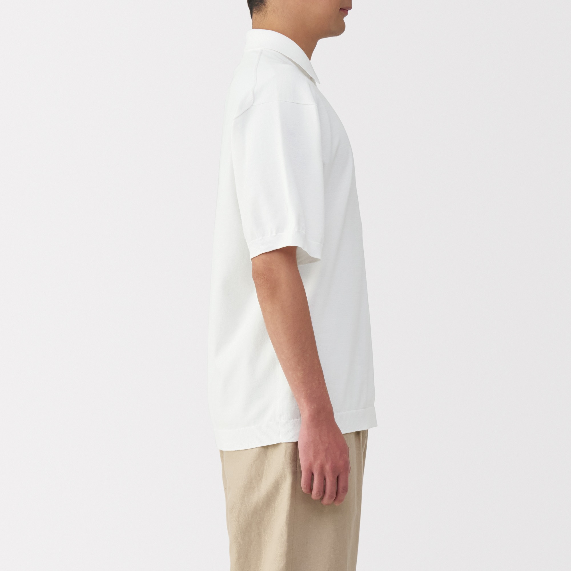 M's Quick dry S/S knitted polo shirt