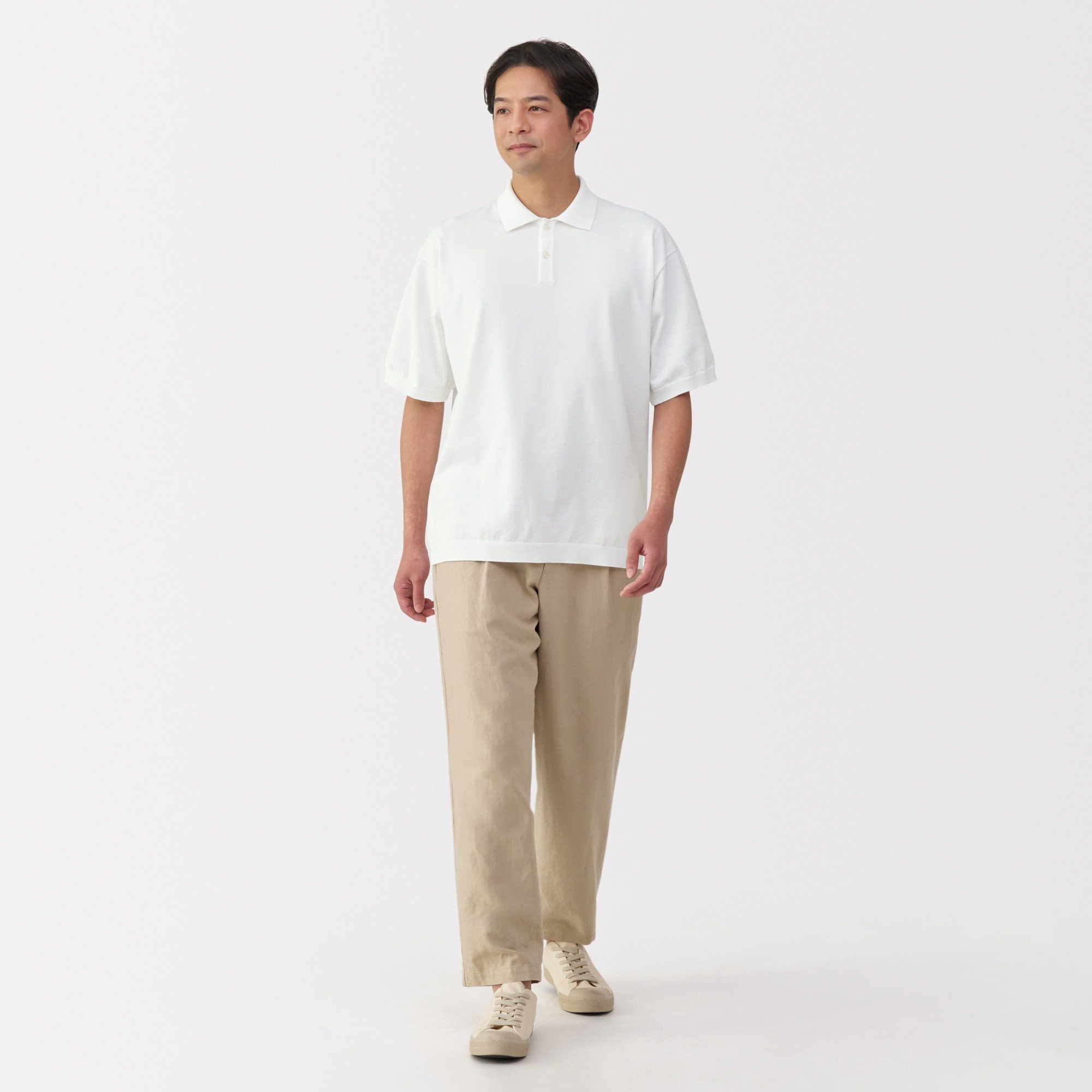 M's Quick dry S/S knitted polo shirt