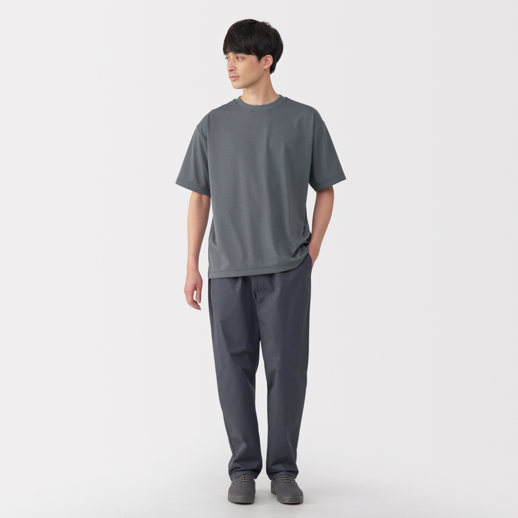 M's UV protection quick dry S/Slv T-shirt