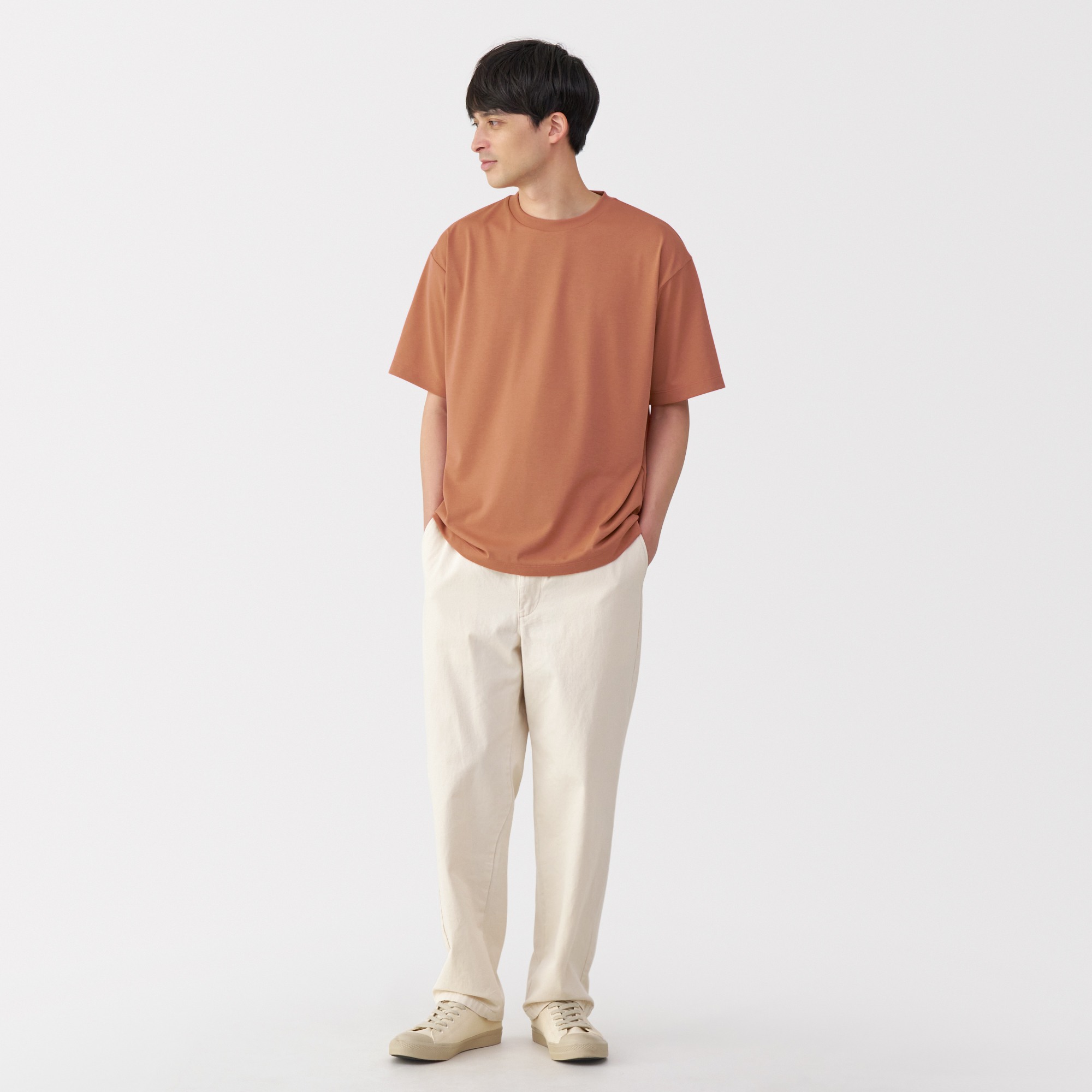 M's UV protection quick dry S/Slv T-shirt