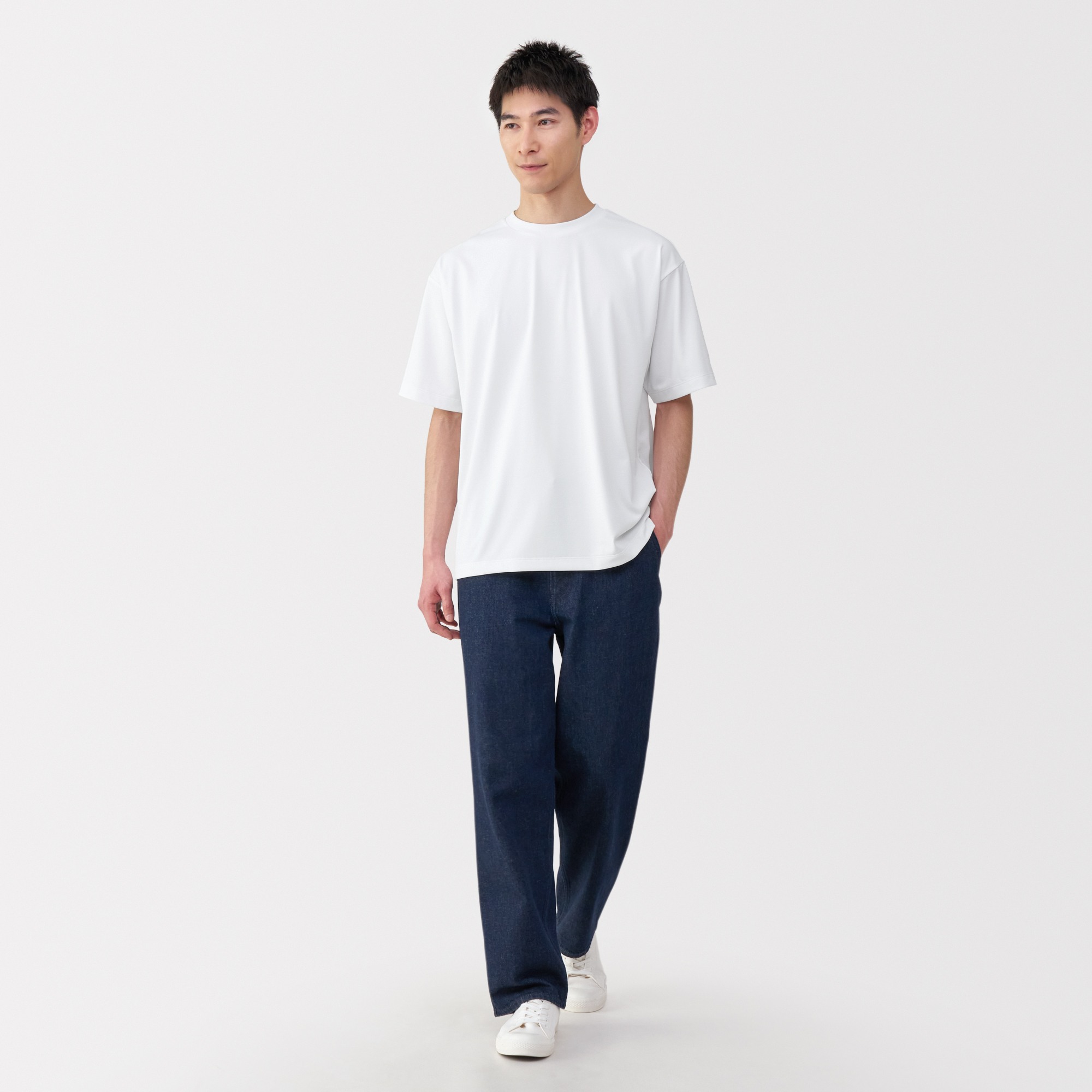 M's UV protection quick dry S/Slv T-shirt