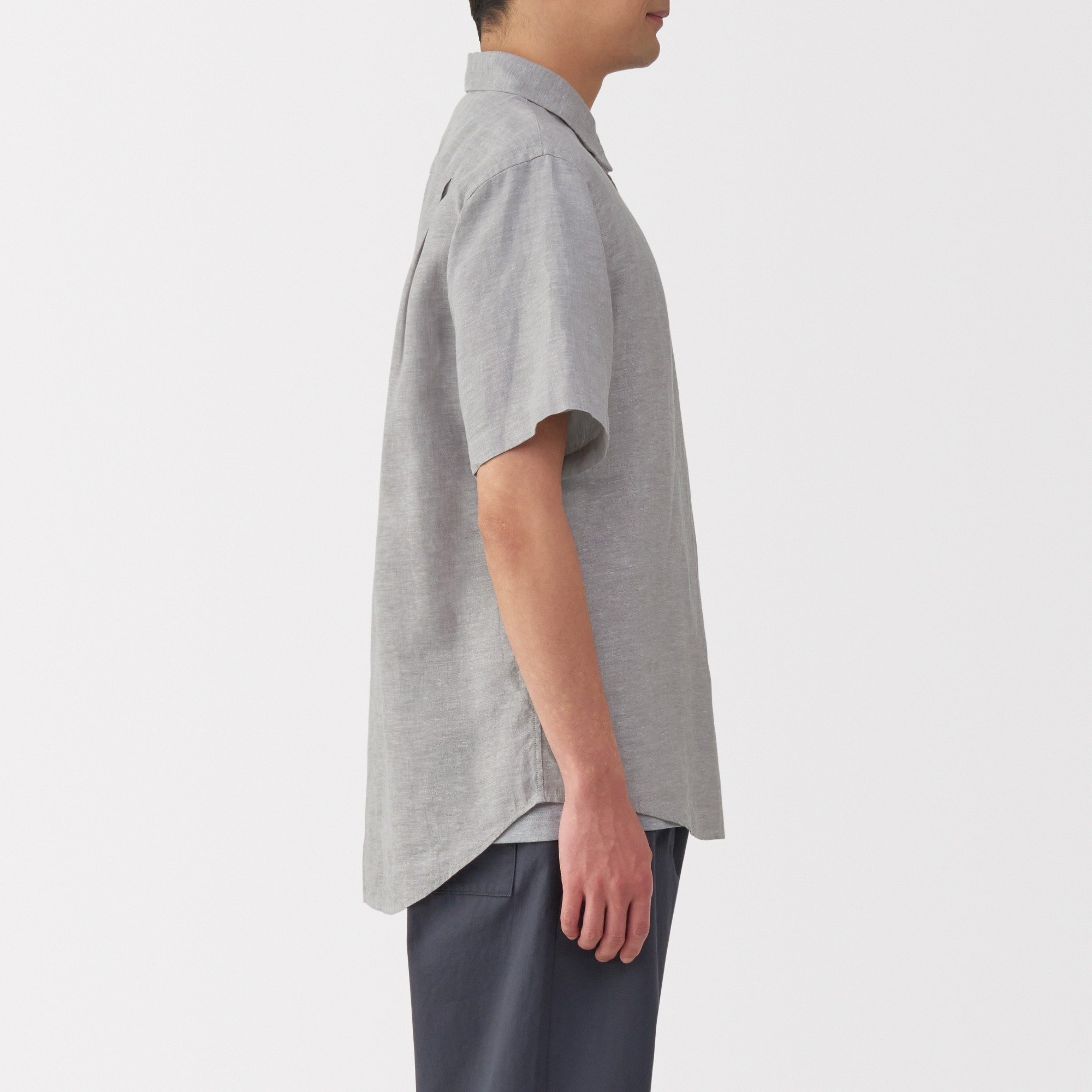 Washed linen Short Sleevelv shirt