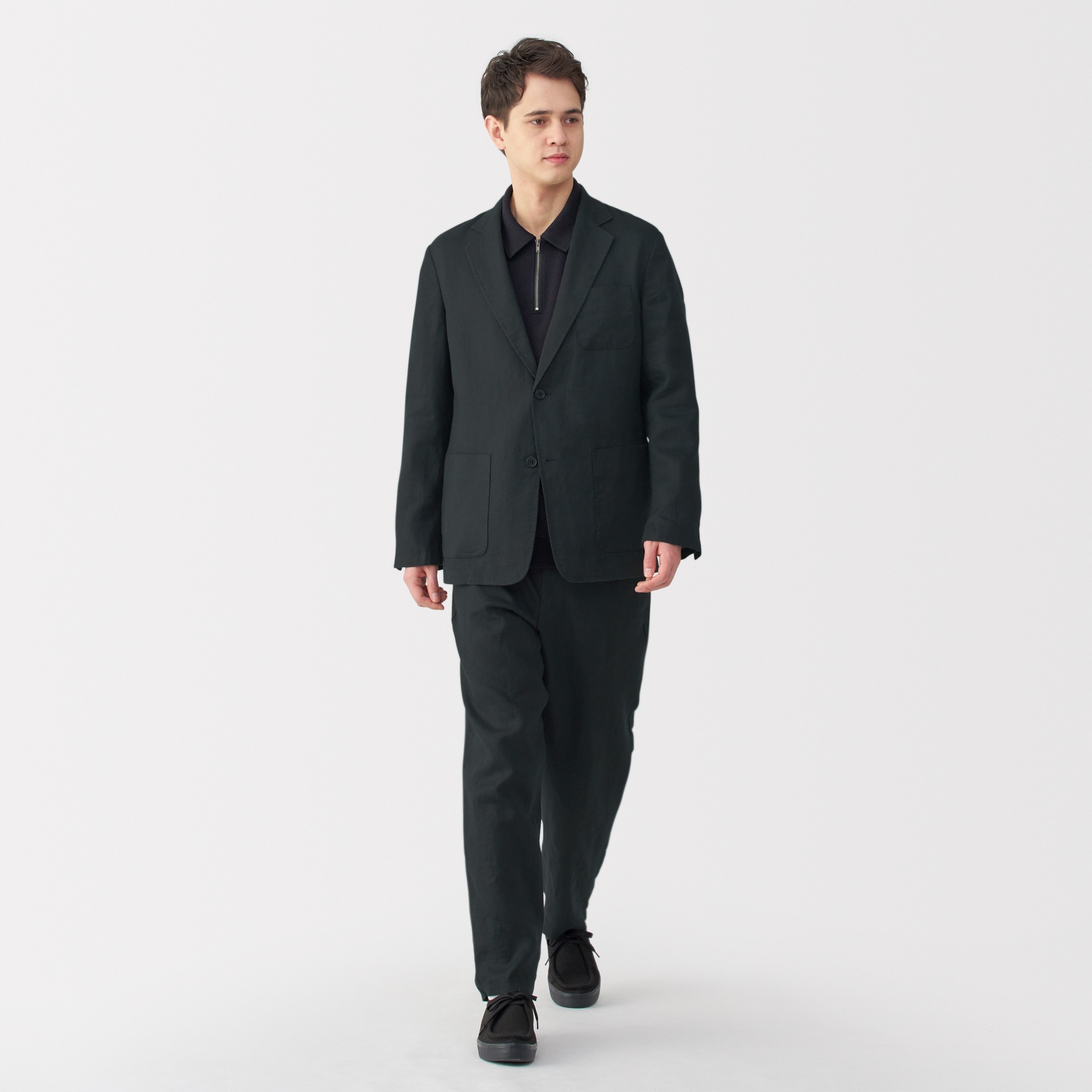 M's Washed linen Jacket