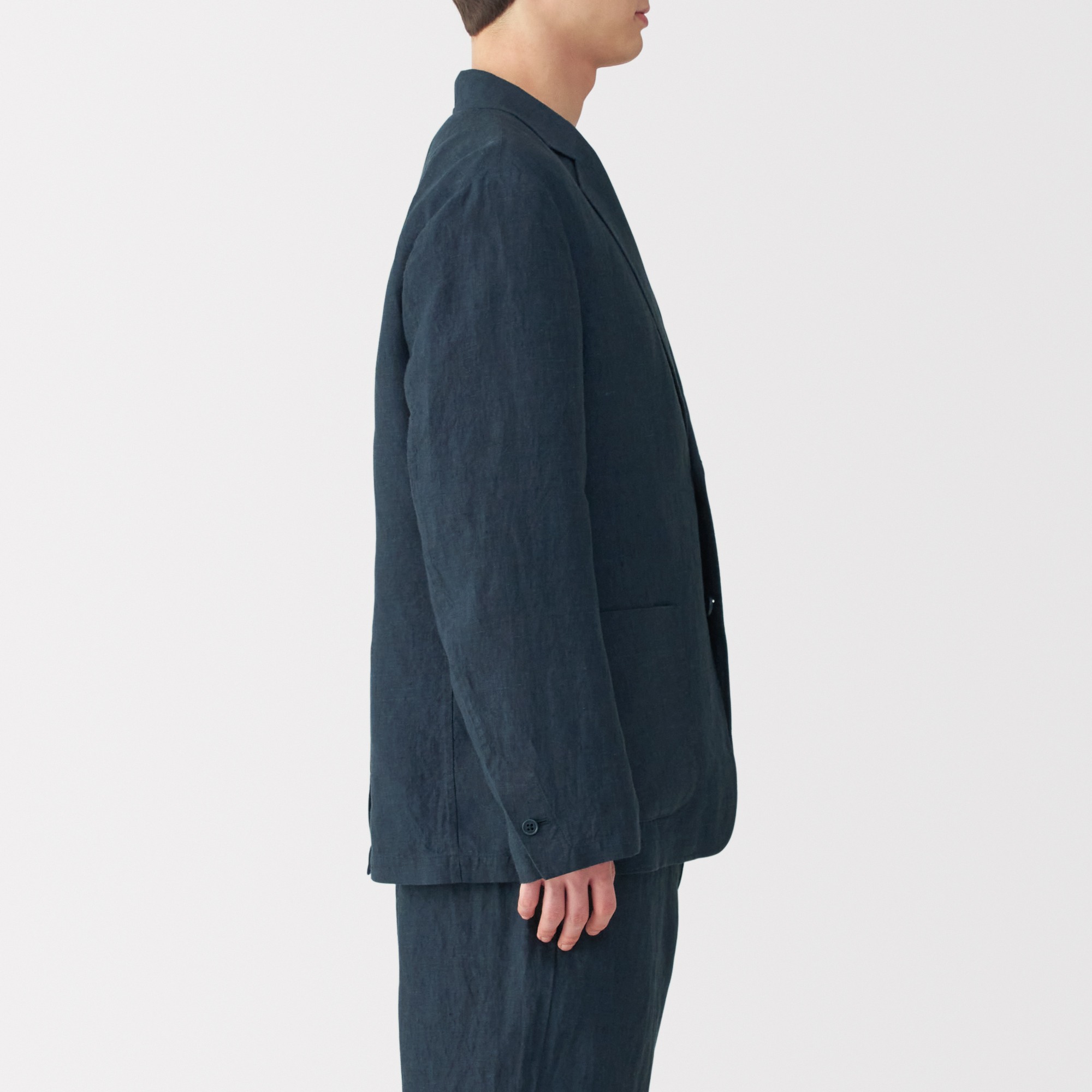 Washed linen Jacket