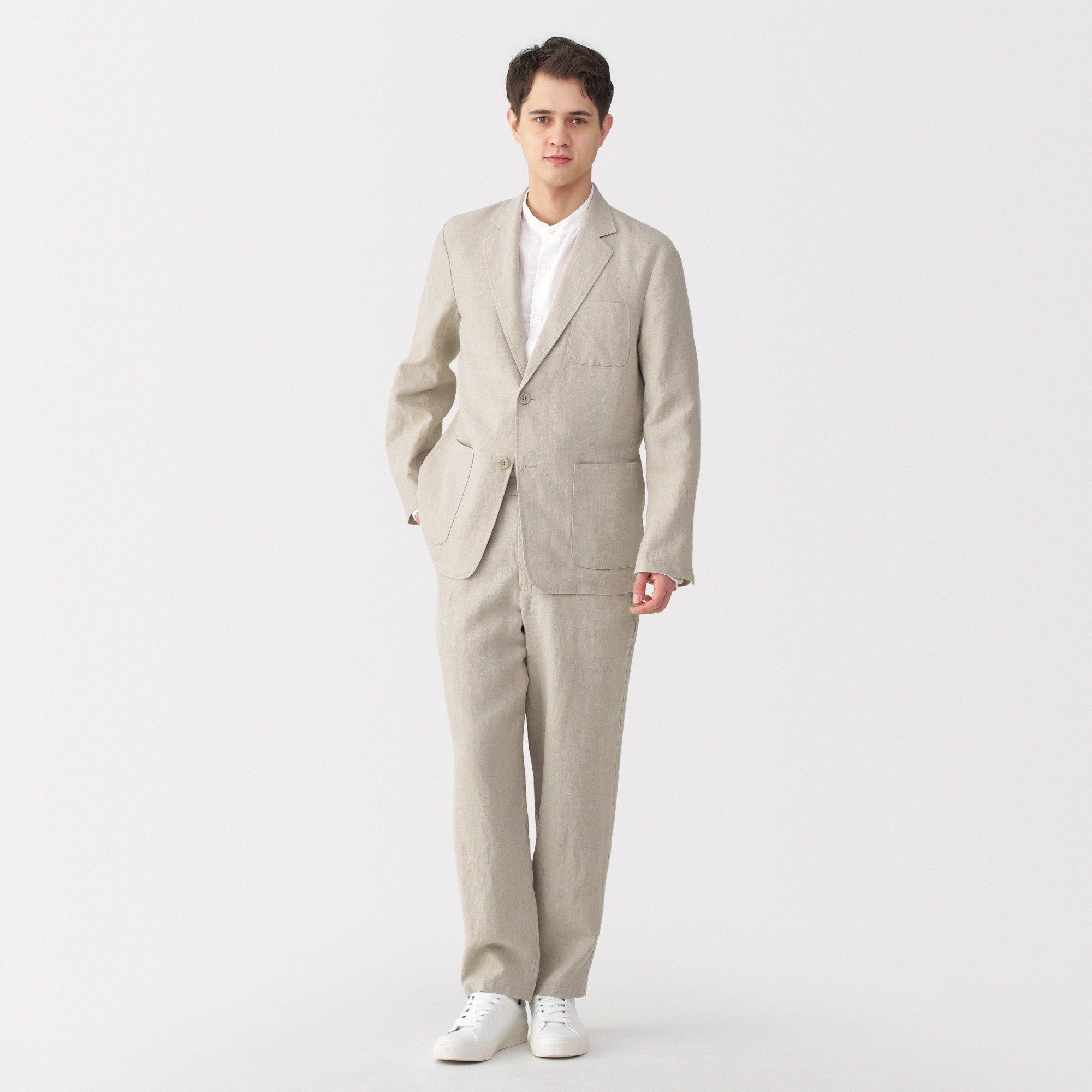 M's Washed linen Jacket