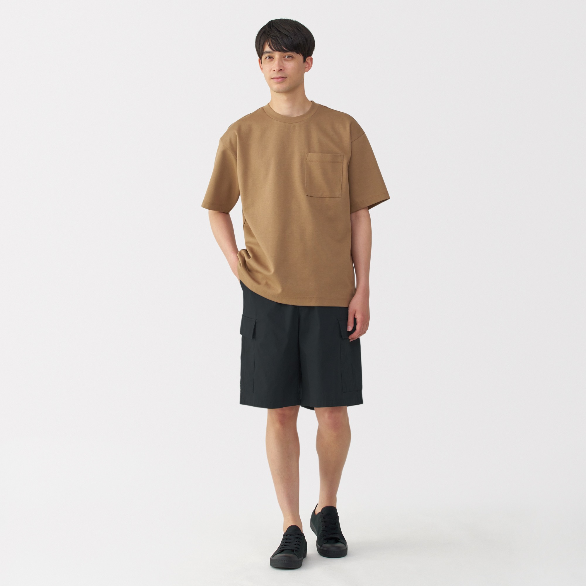 M's Washed easy cargo shorts