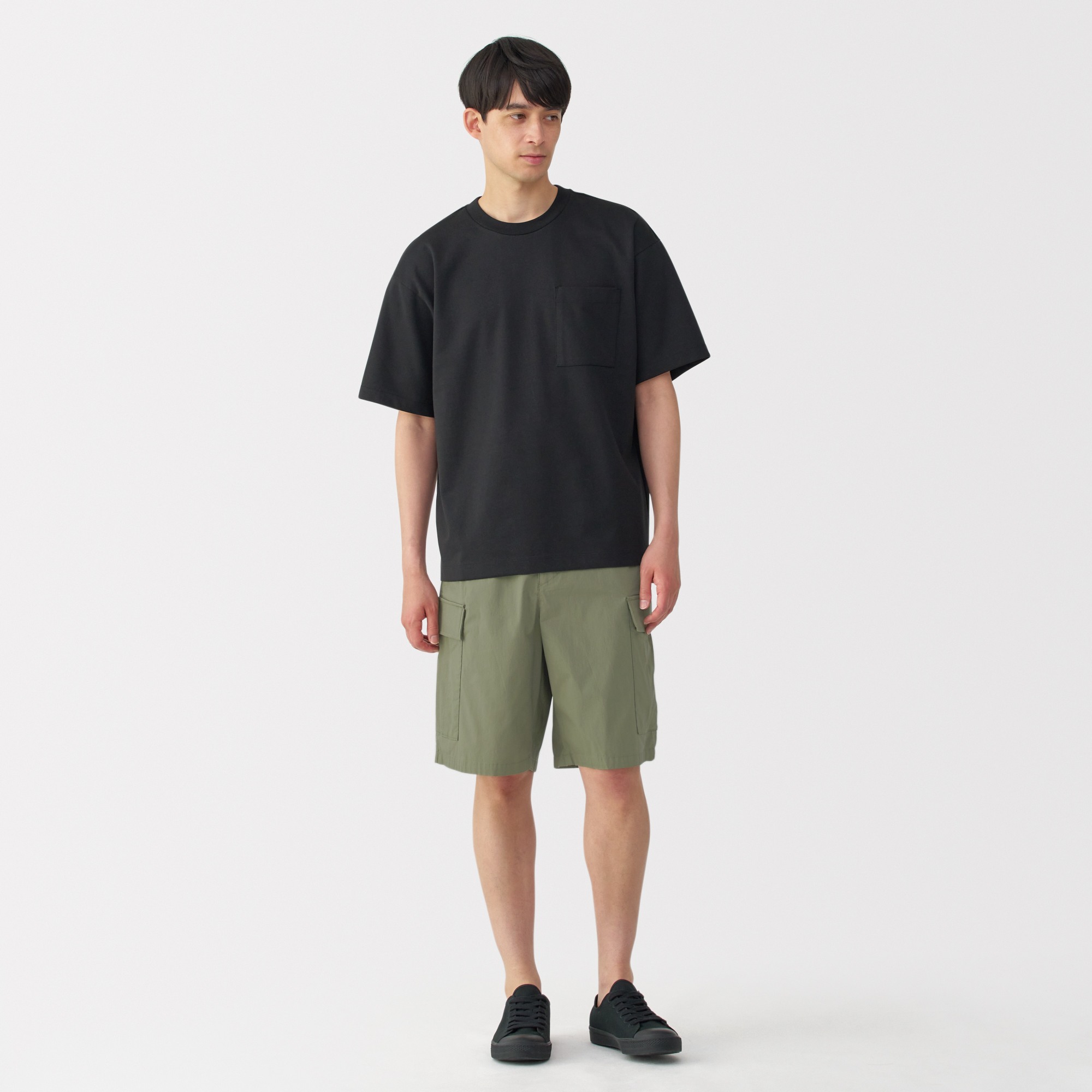 M's Washed easy cargo shorts