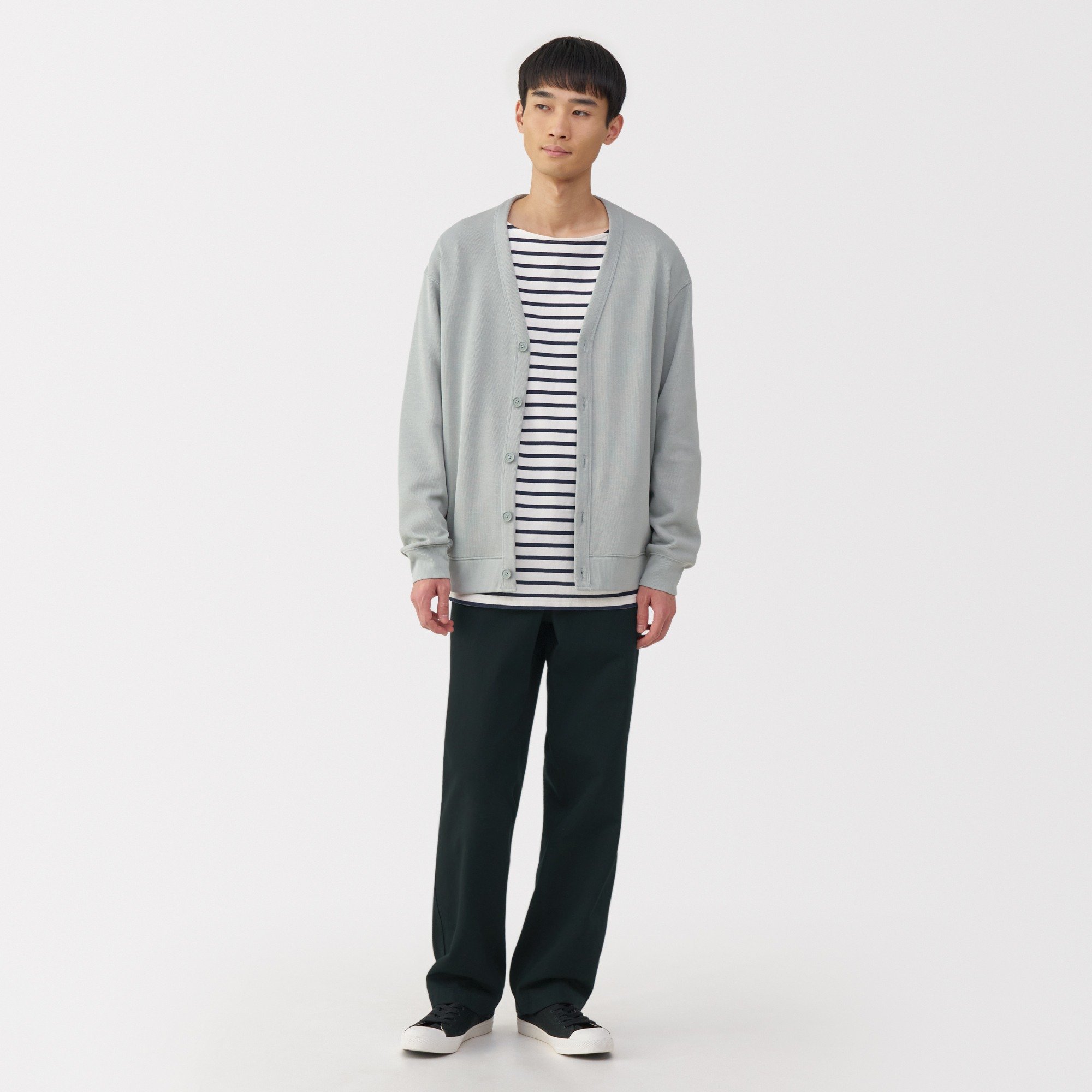 M's Washed chino wide pants