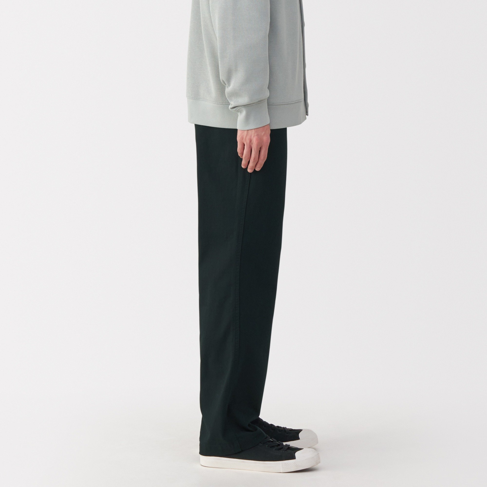 M's Washed chino wide pants