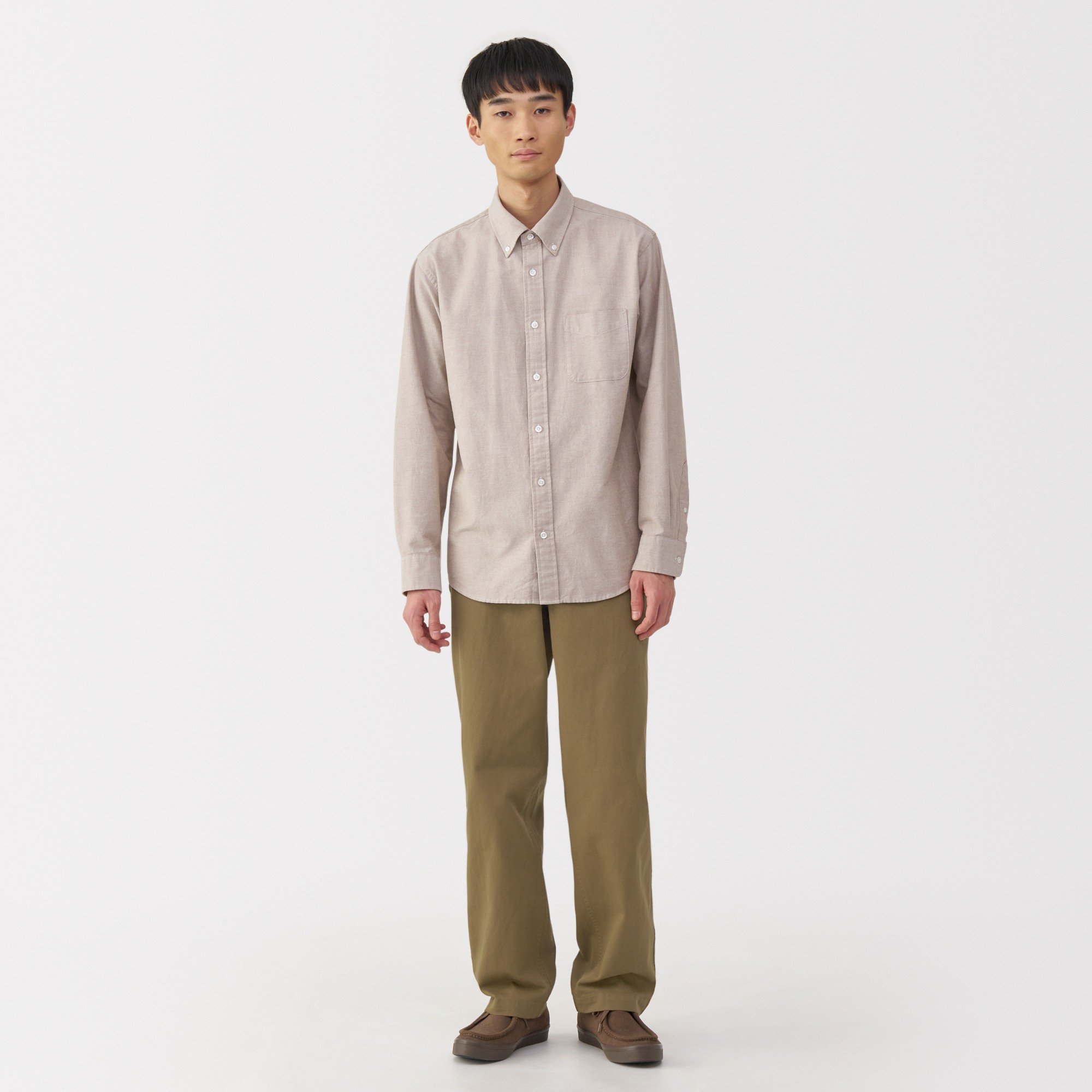 M's Washed chino wide pants