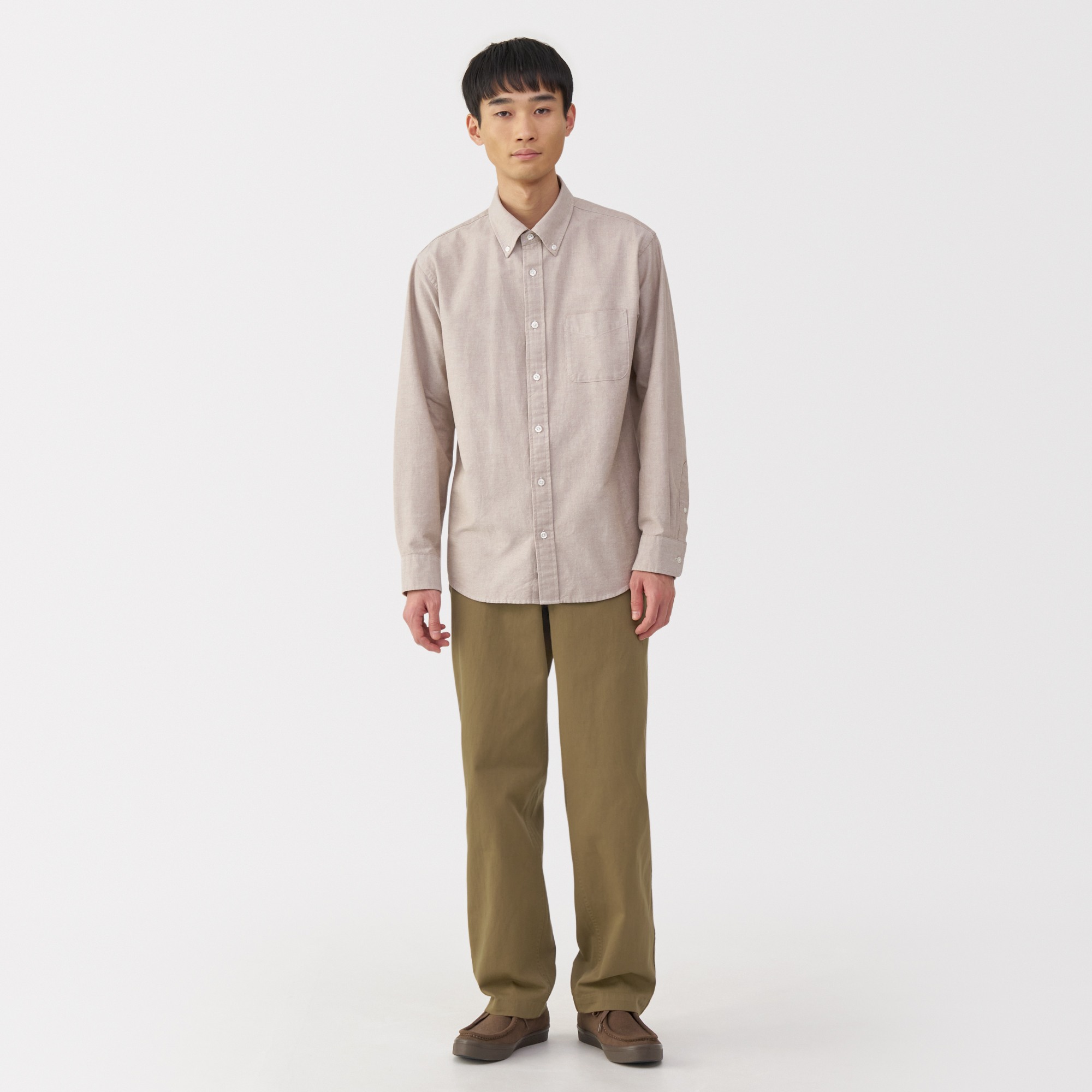 M's Washed chino wide pants