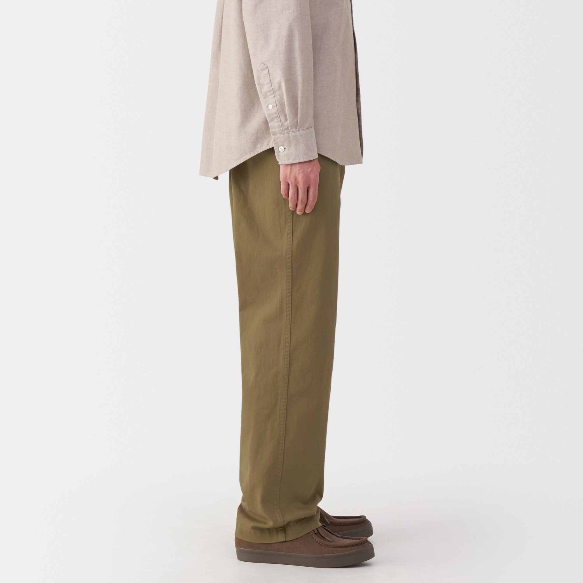 M's Washed chino wide pants