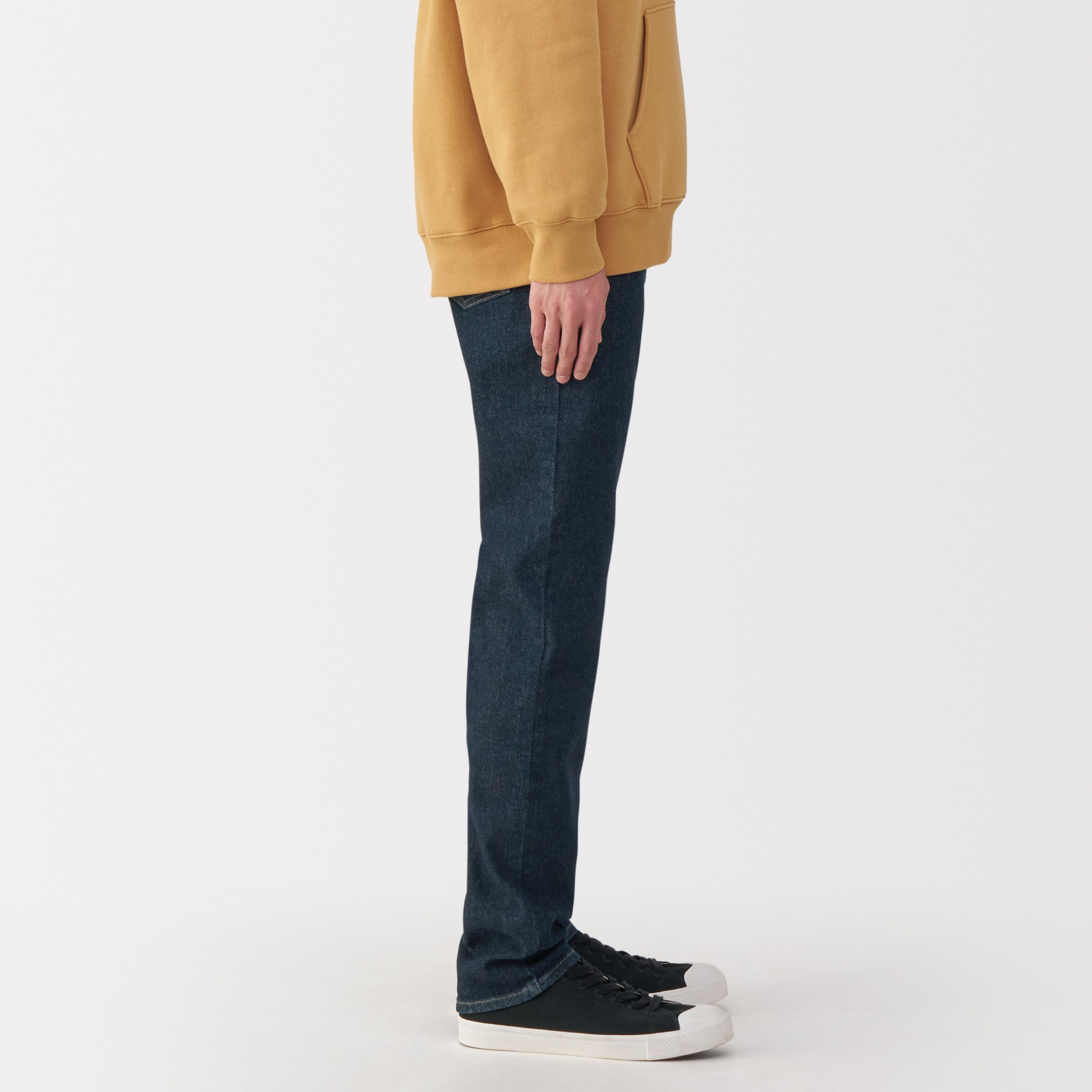 Stretch denim slim pants (Indigo)