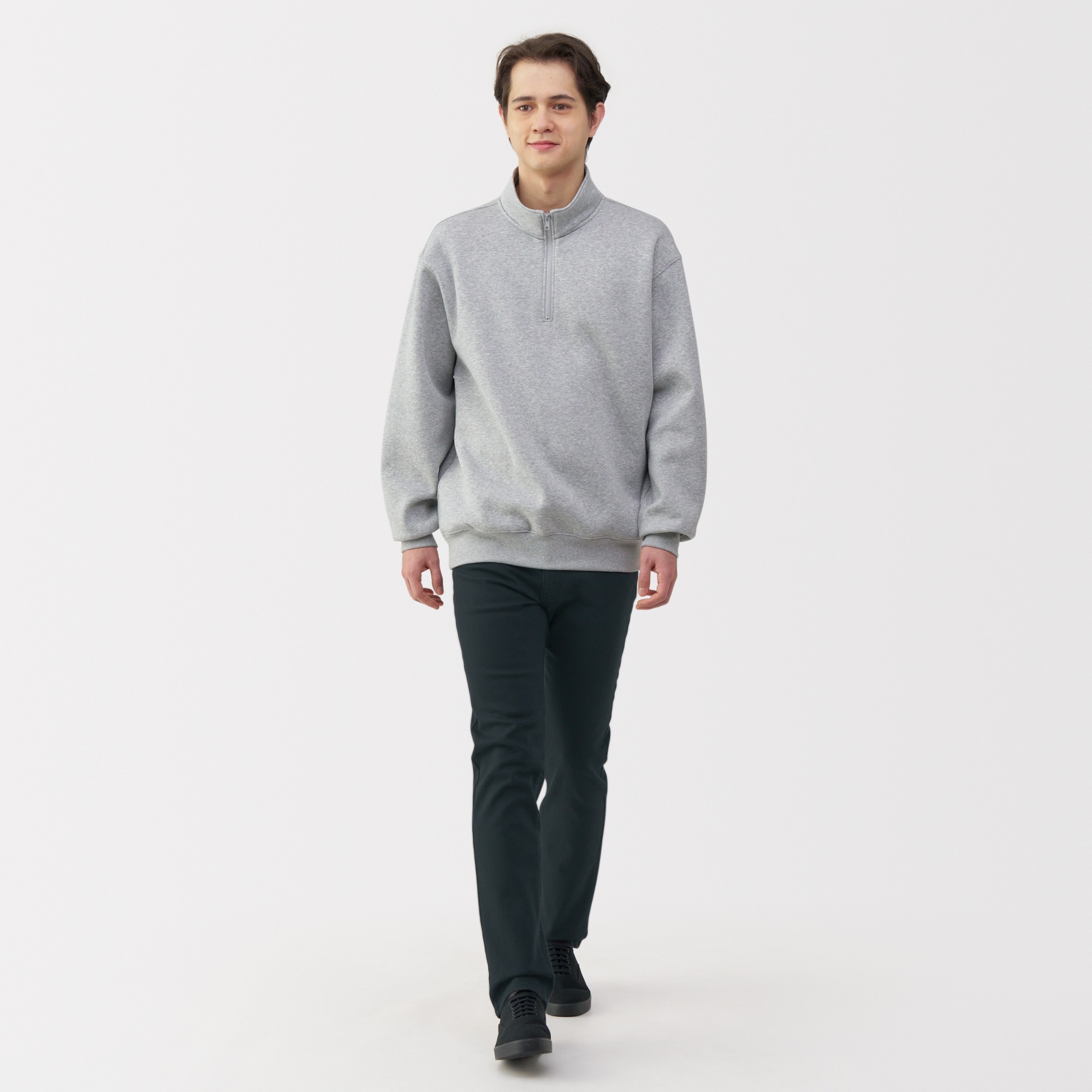 M's Stretch denim slim pants (Black)