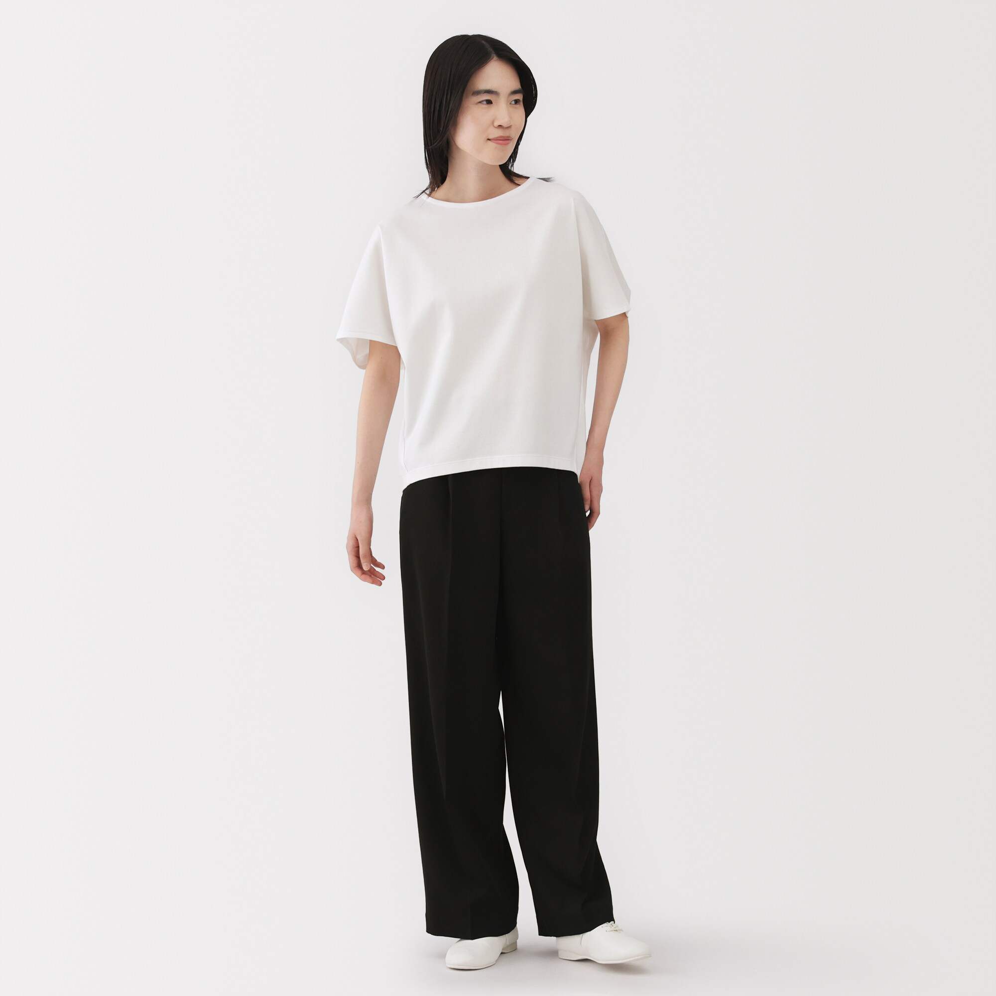 W's Cool touch anti-sweat stain dolman sleeve T-shirt