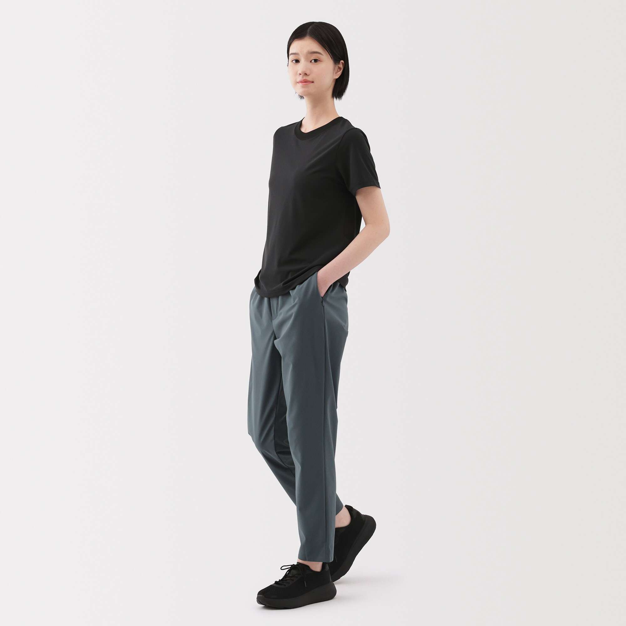 W's UV protection quick dry crew neck S/Slv T-shirt (OS)