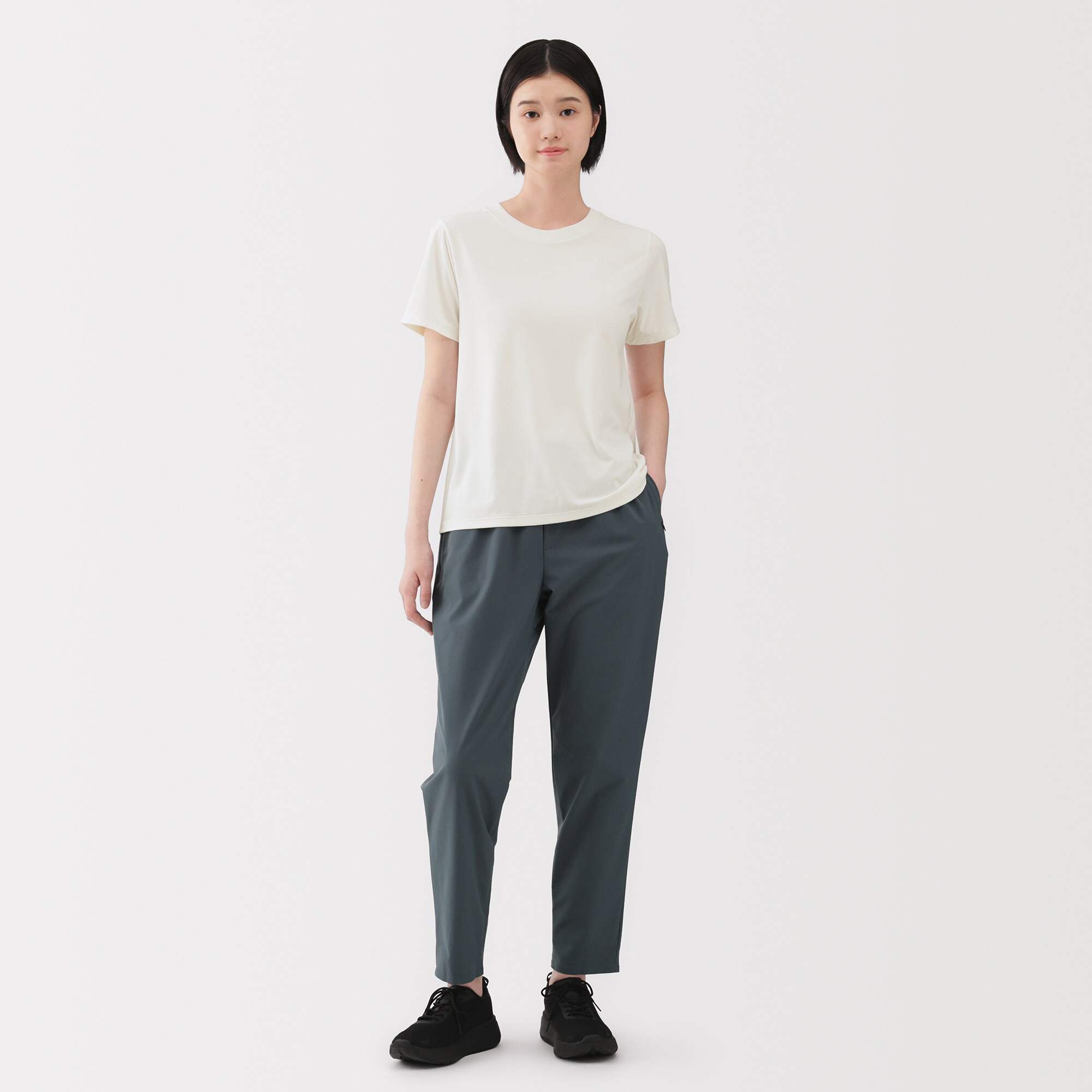 W's UV protection quick dry crew neck S/Slv T-shirt (OS)