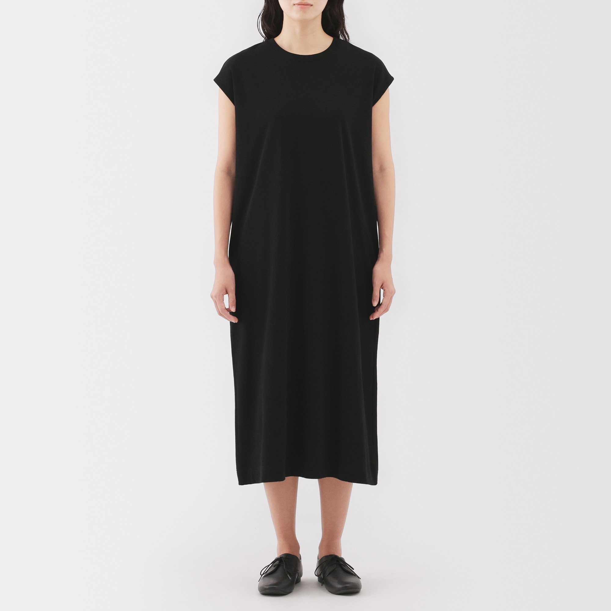 W's Two threads jersey french sleeve dress