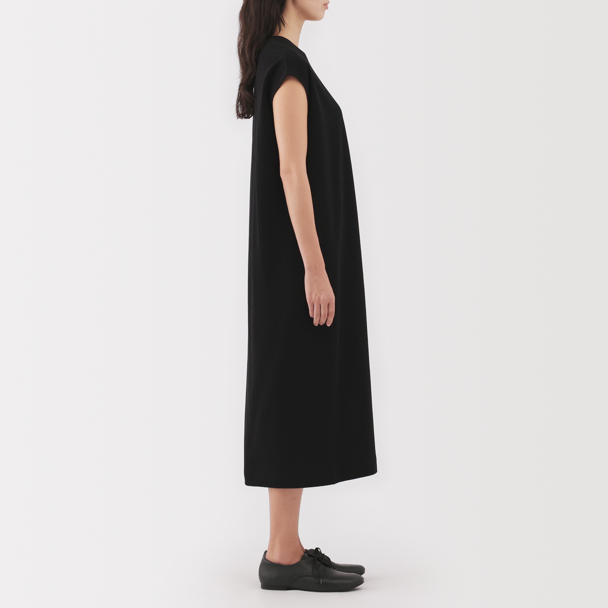 W's Two threads jersey french sleeve dress