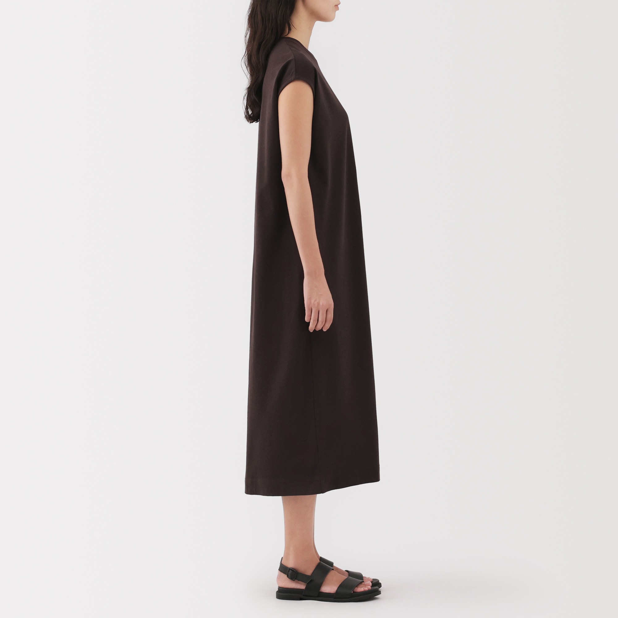 Two threads jersey french sleeve dress