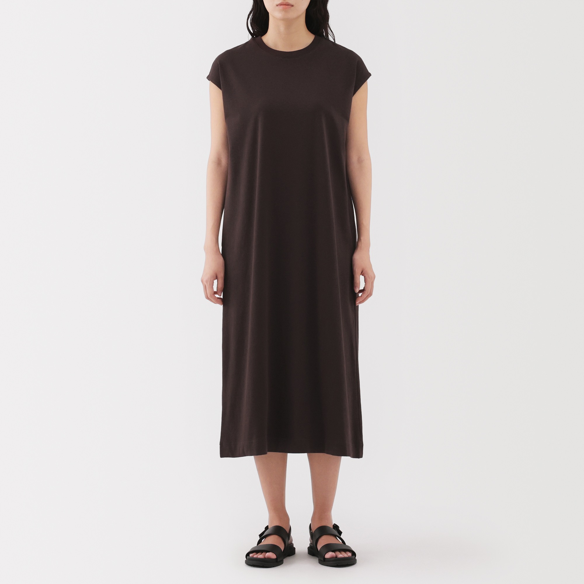 Two threads jersey french sleeve dress