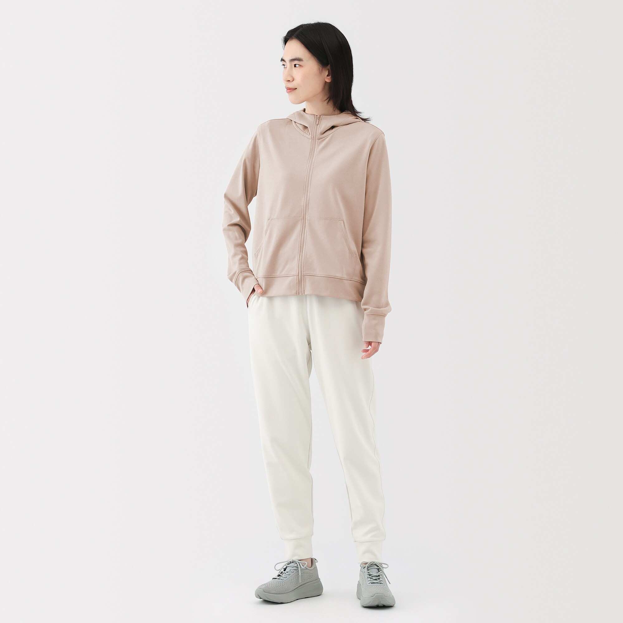 W's UV protection quick dry zip up hoodie