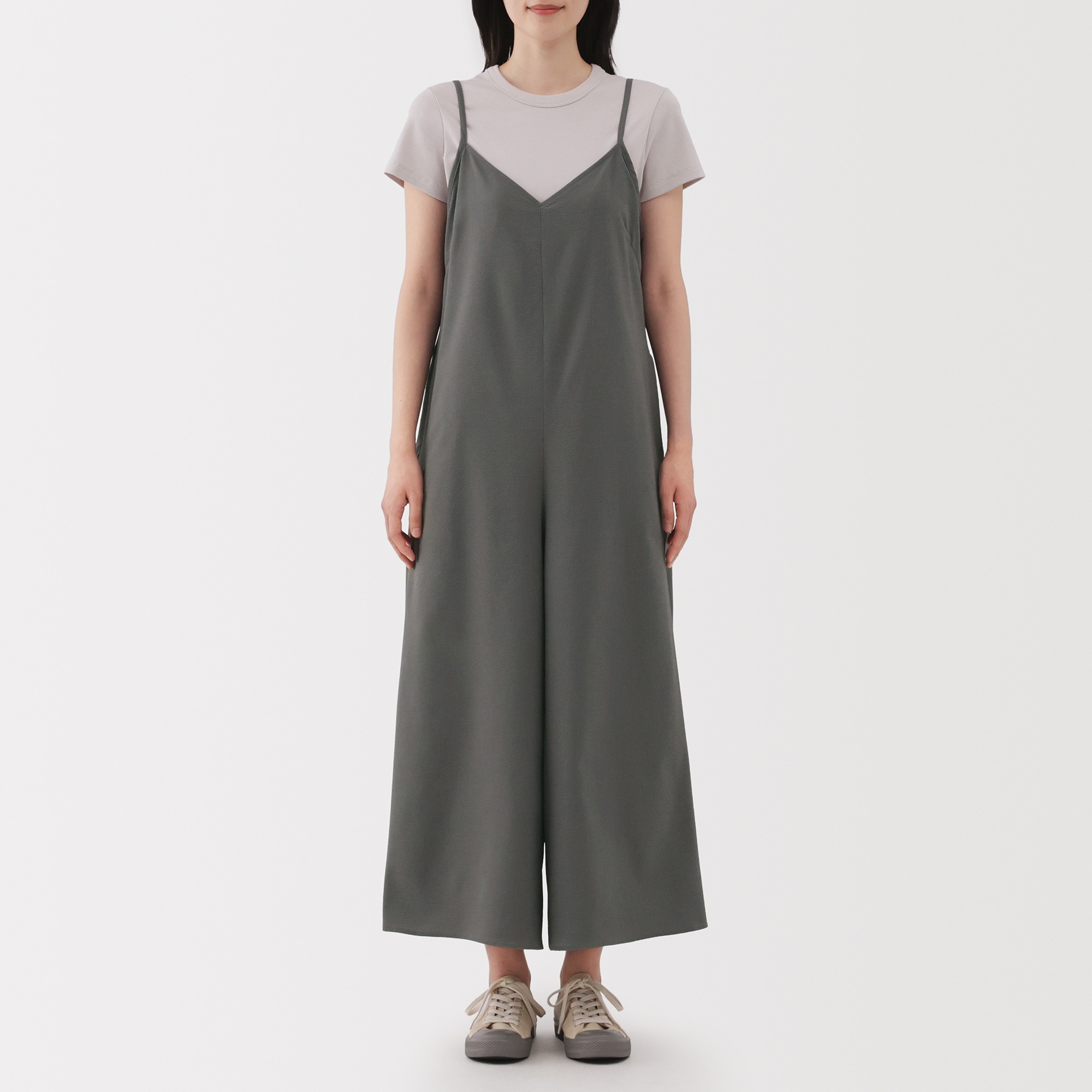 W's Breathable seersucker Salopette