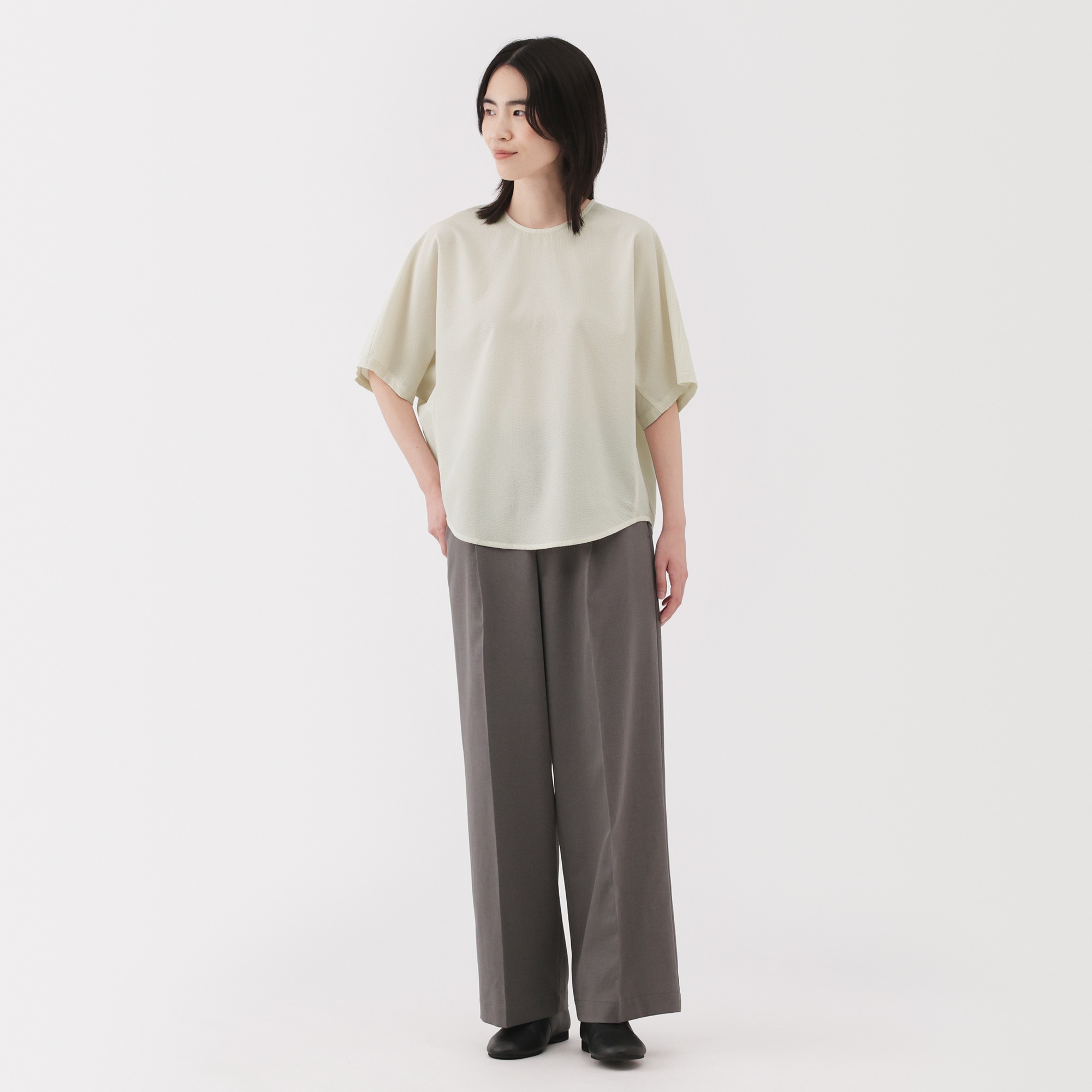 W's Breathable seersucker S/S blouse (OS)