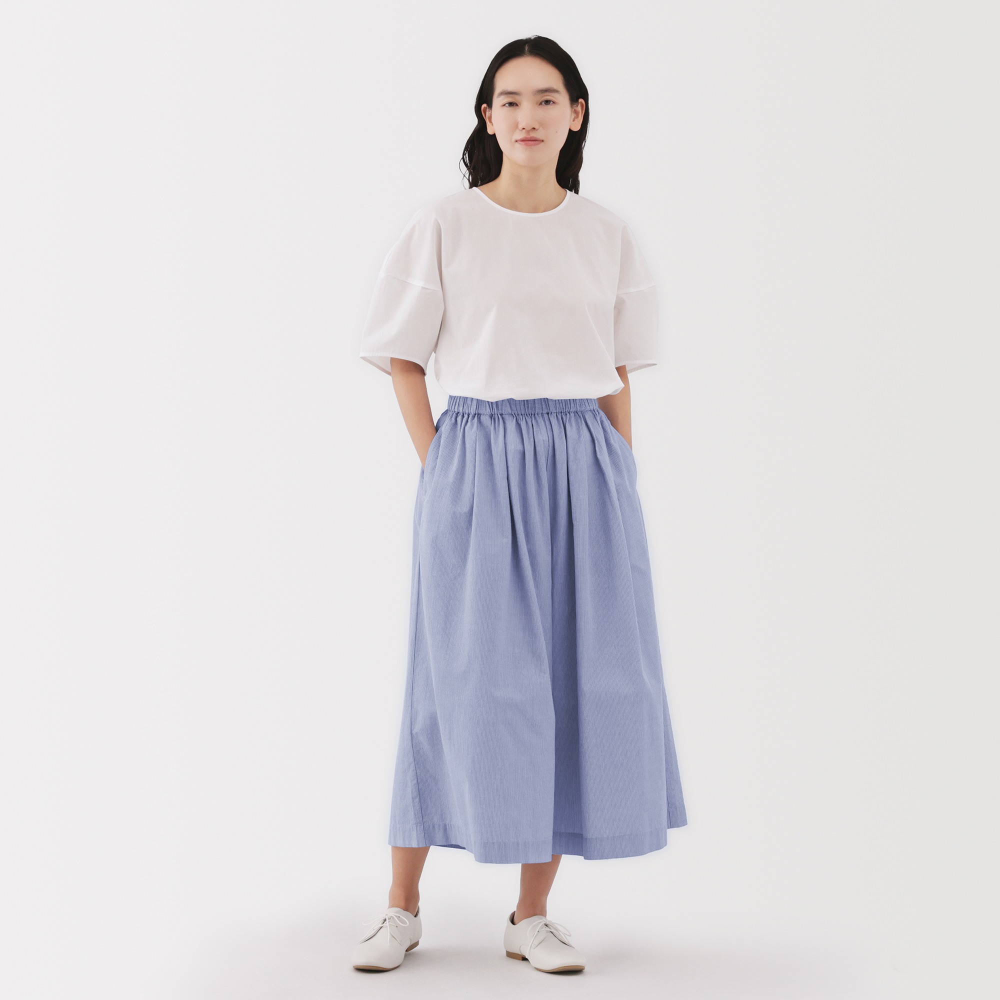 W's Cool touch Wide-fit skirt pants (OS)